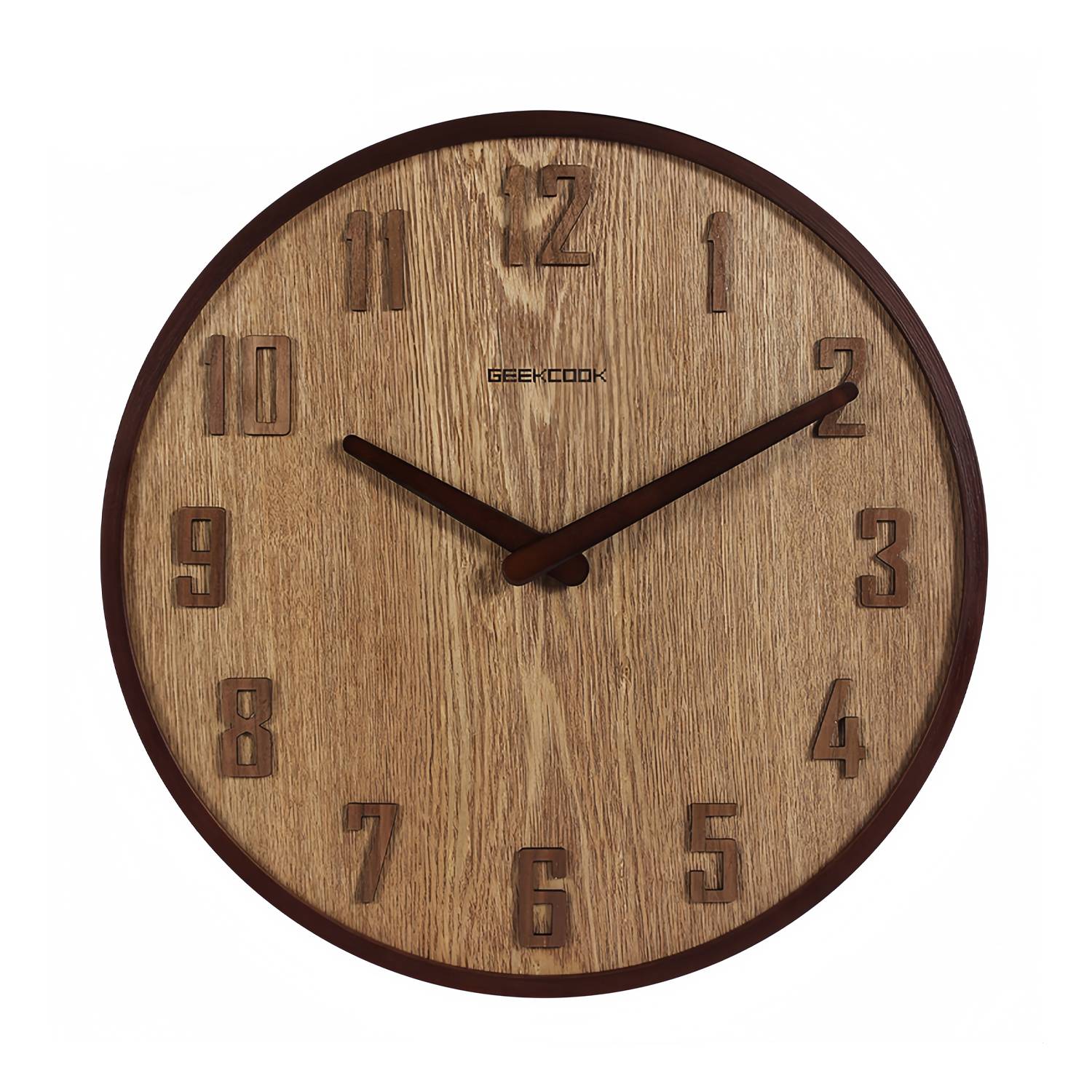 Silent Wooden Wall Clock 4