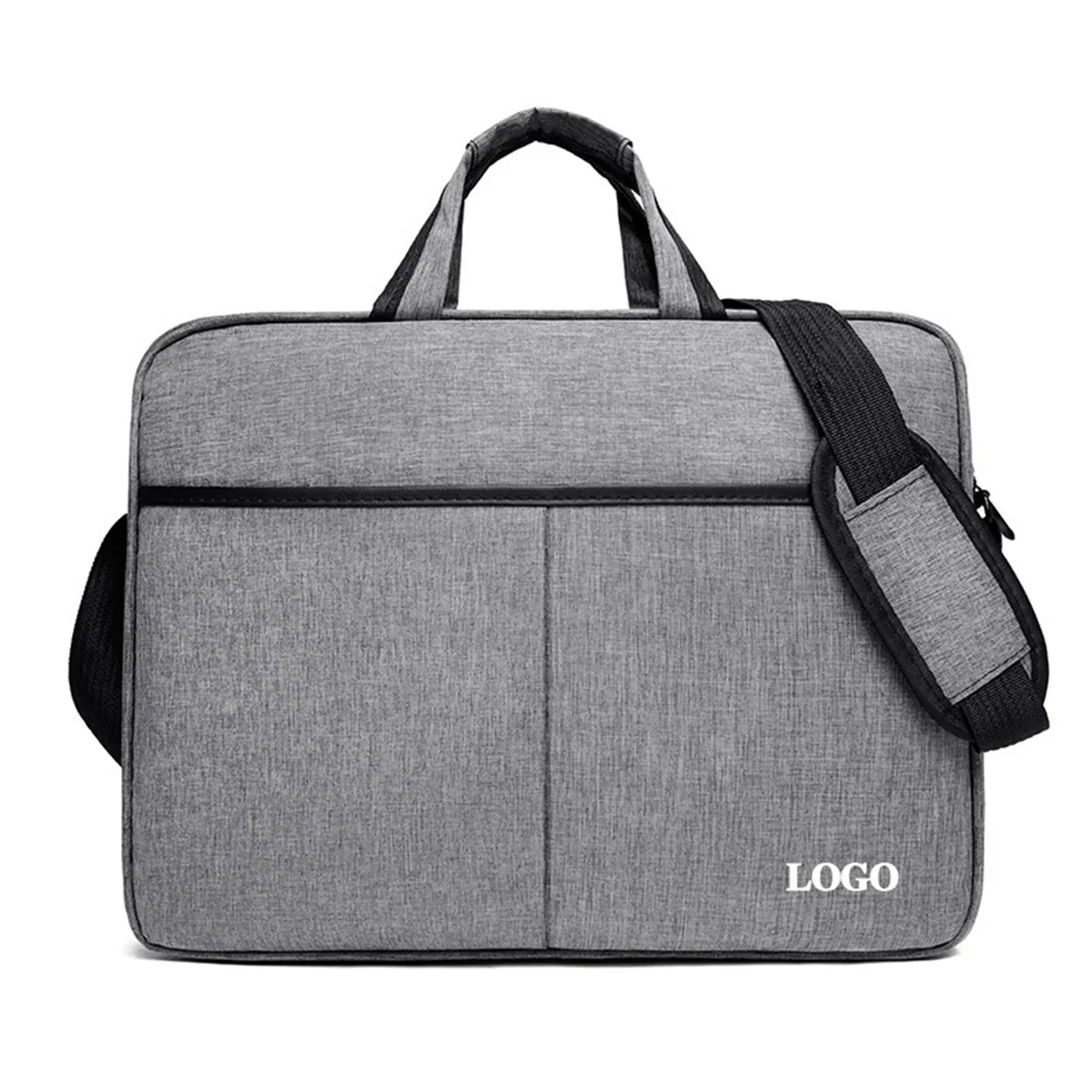 15.6in Water-resistant Laptop Sleeve Case with Shoulder Stra 3