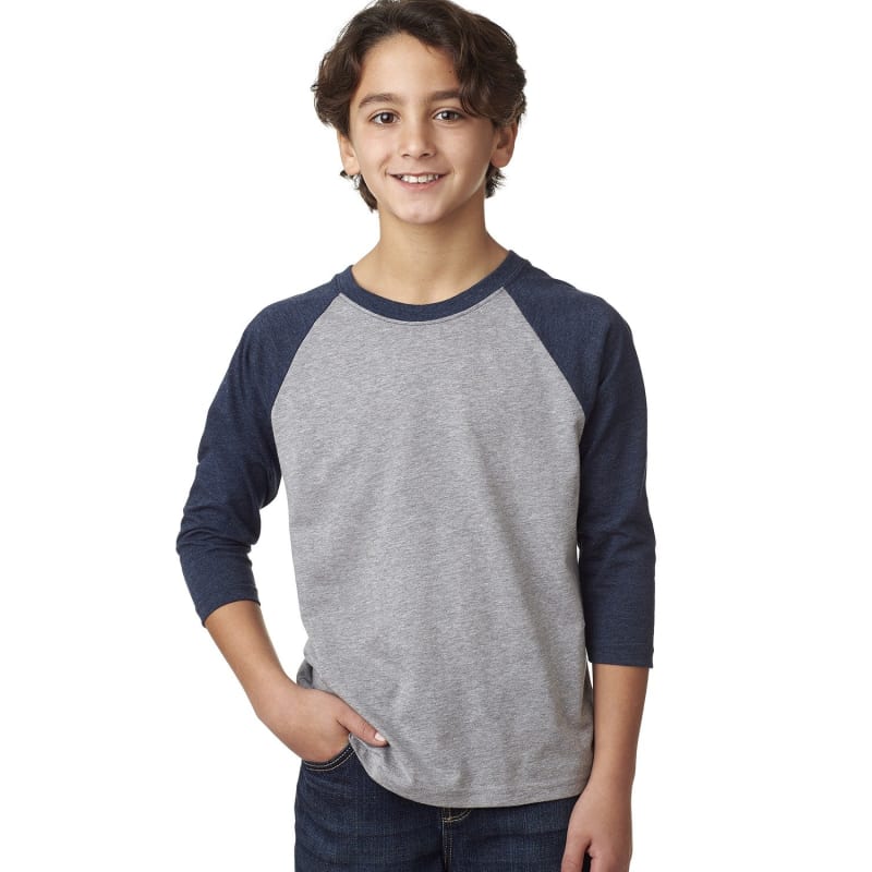 Next Level Apparel Youth CVC 3/4-Sleeve Raglan 11