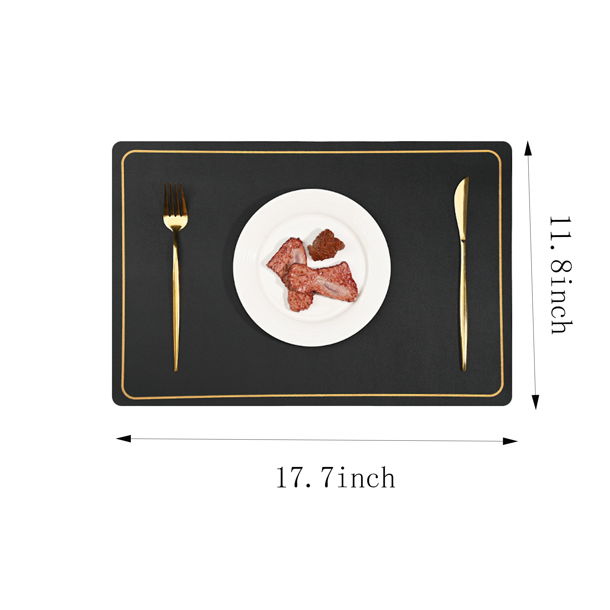 Premium PU Leather Place Mats for Dining Table 6