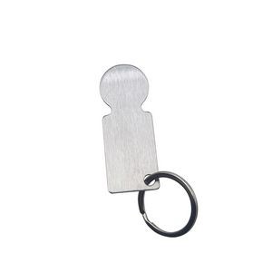 Rectangle Shopping Cart Token Keychain For Trolley Use 19