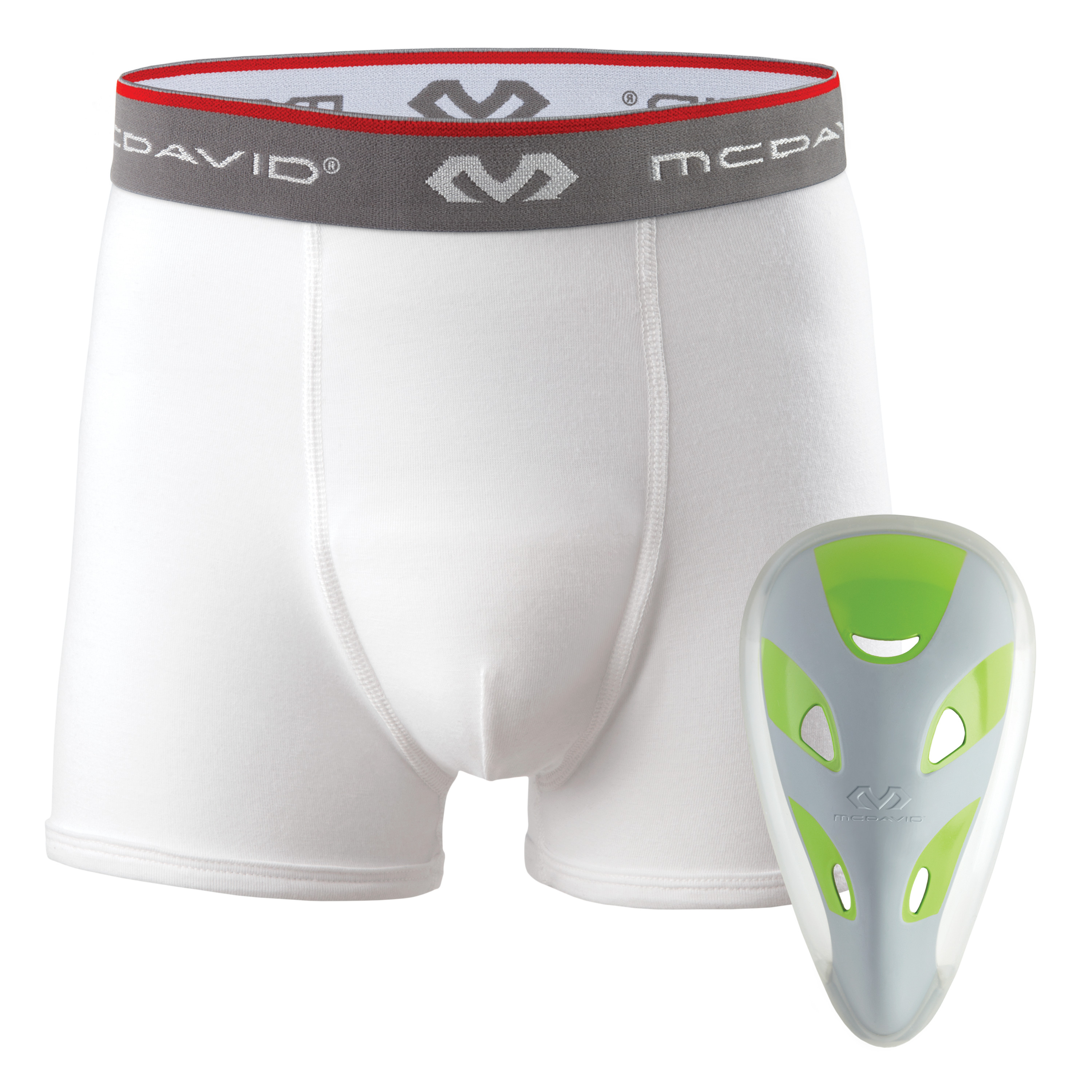 Boxer Brief w/FlexCup Wht 2