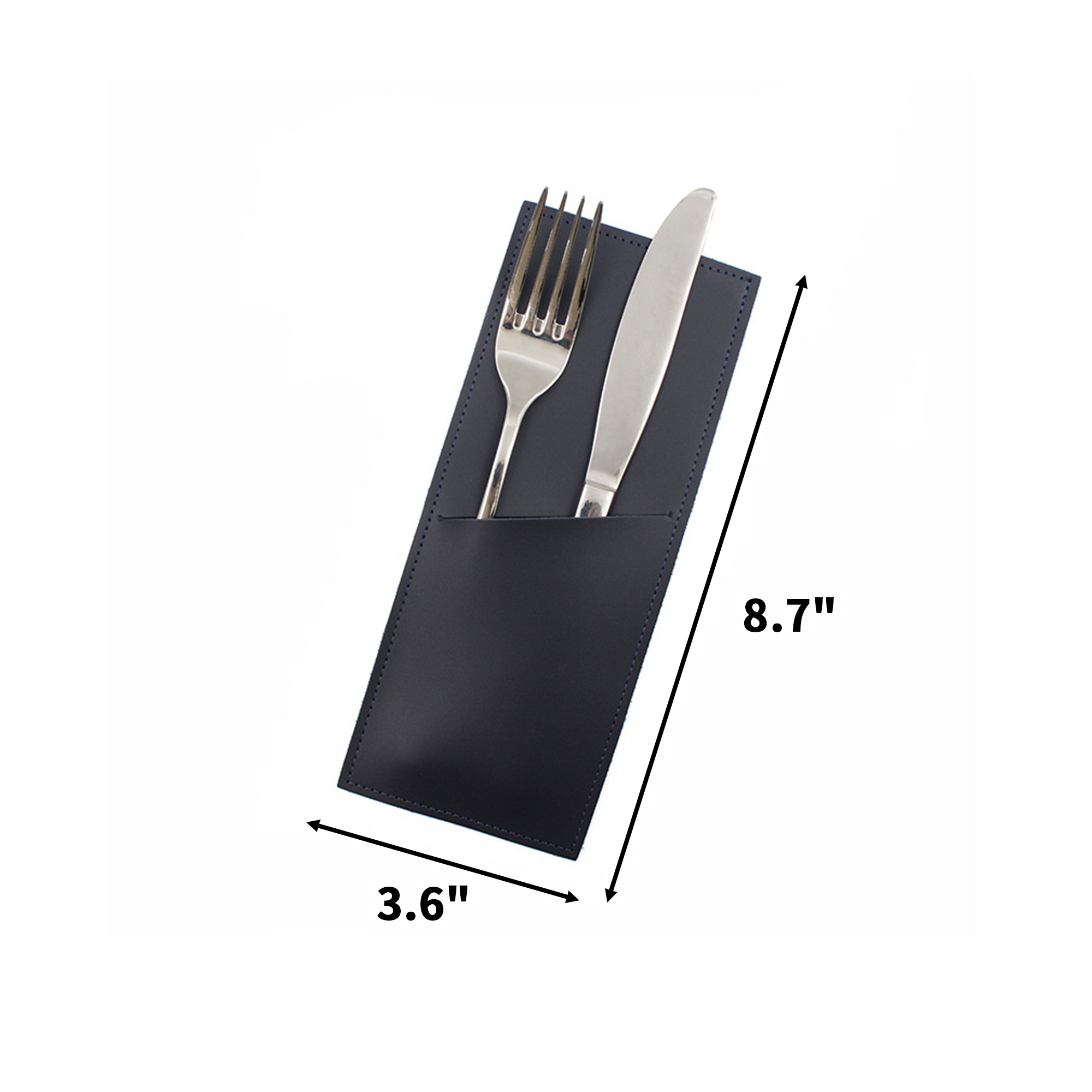 PU Leather Utensil Holder 8.7" x 3.6" 8