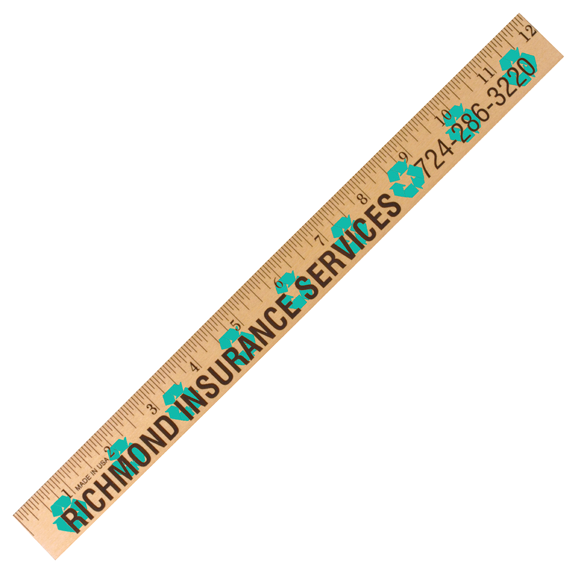 Recycling Background Rulers - Clear Lacquer Finish 2