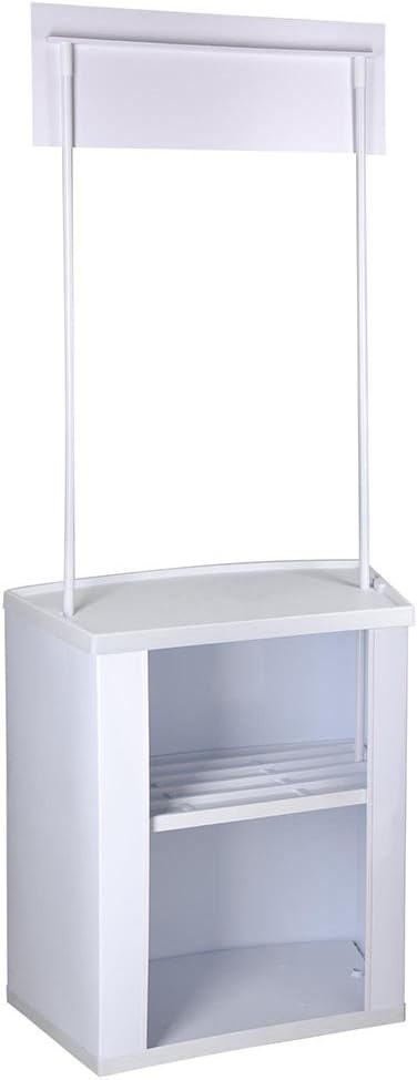 Portable Counter / Trade Show Display Table w. Custom Graphic Wrap / Overhead Sign (Dye Sublimation) 12