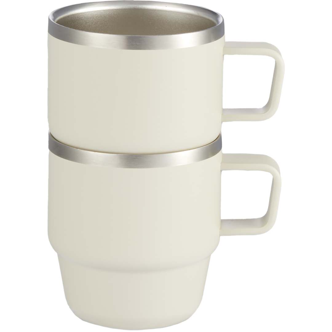 Doppio Stackable Recycled Mug Set 6oz 14