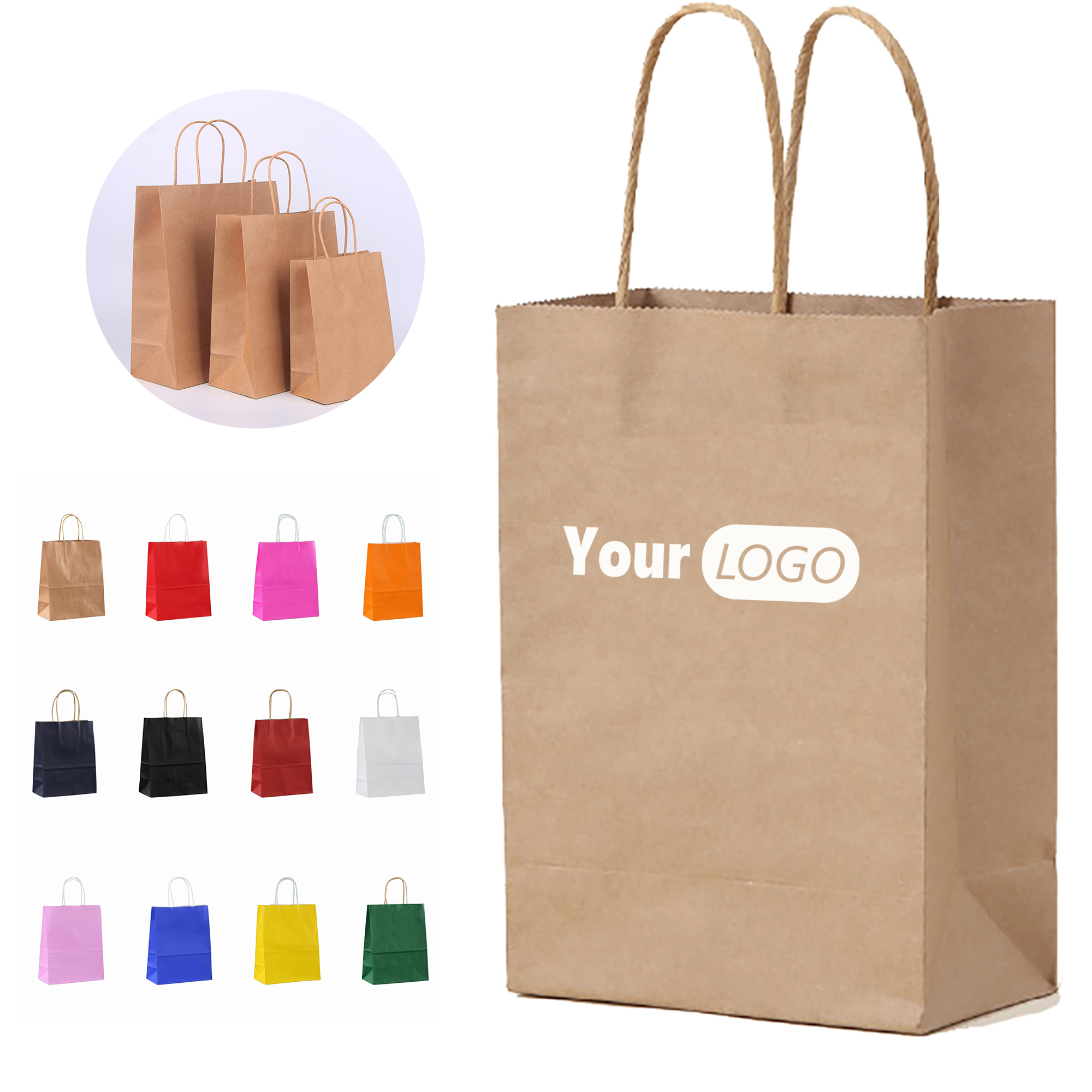 Colorful Shopping Partyt Kraft Paper Bag with Handle 2