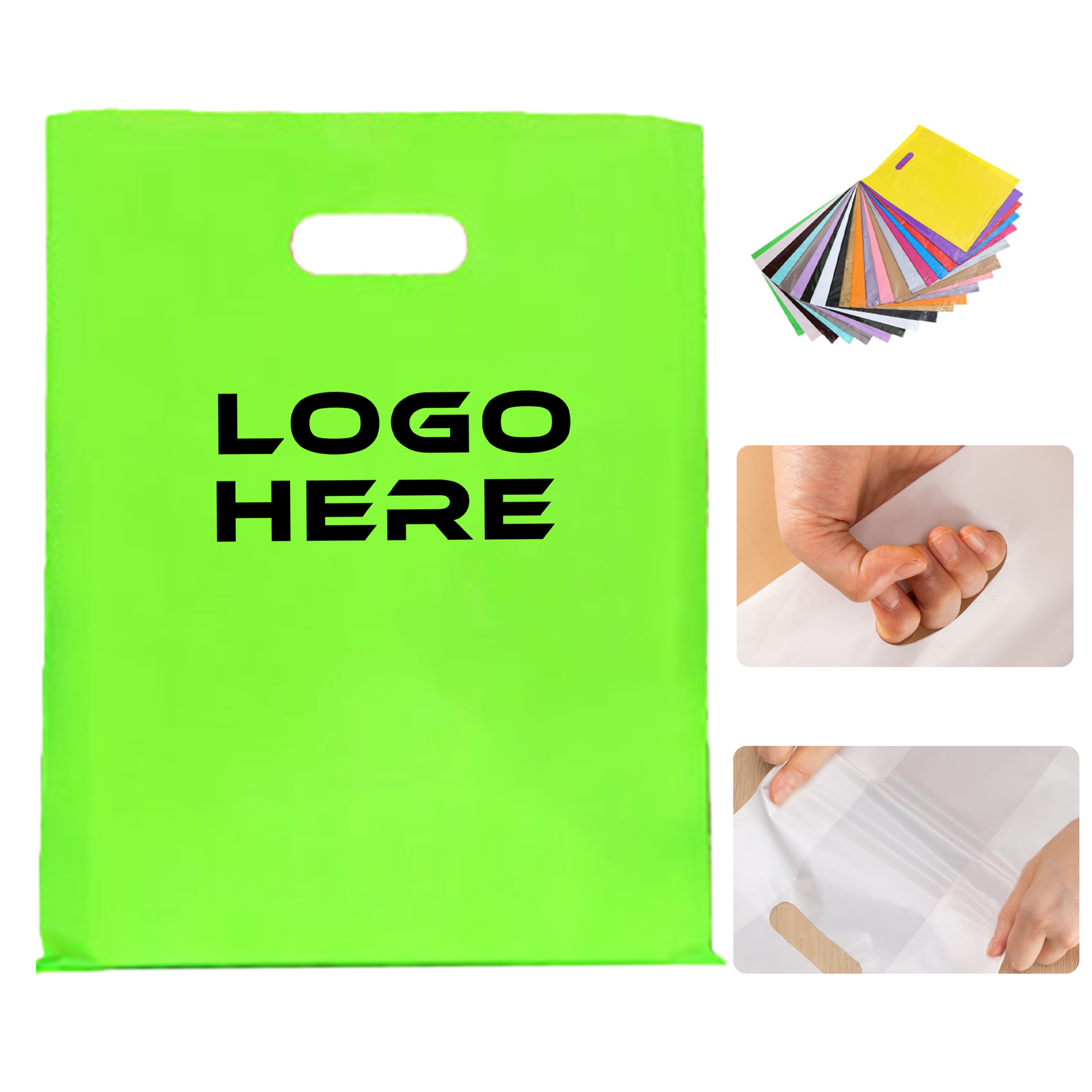 Plastic Four-Finger Tote Bag 1