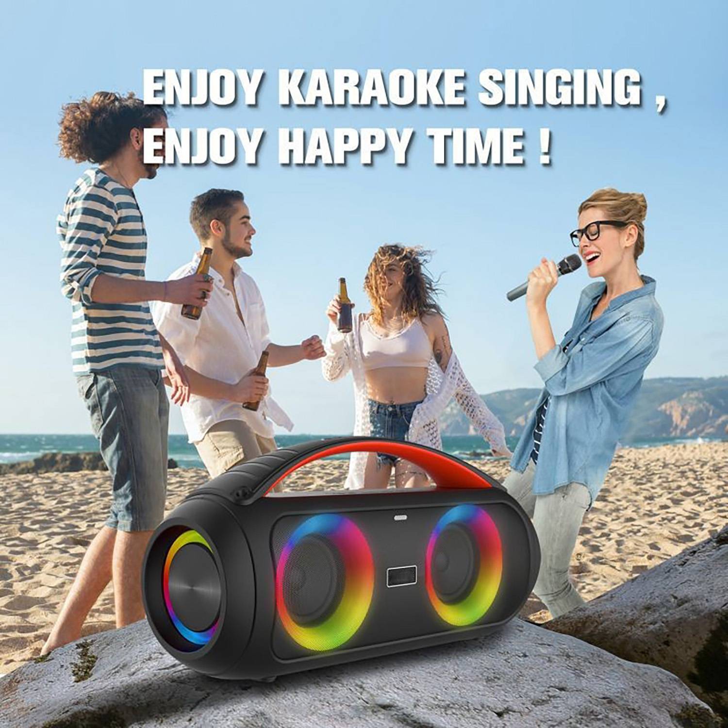 Outdoor Waterproof Luminous Bluetooth Speaker 1