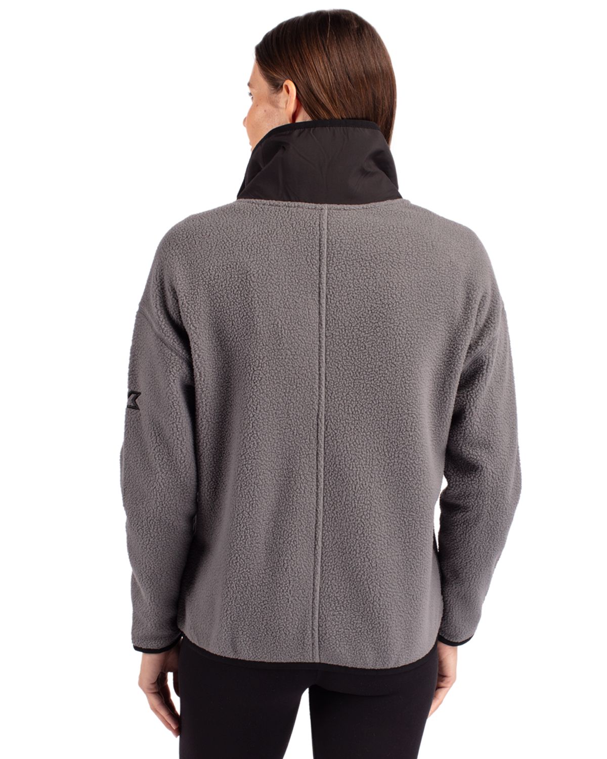 Cutter & Buck Cascade Epic Comfort Recycled Sherpa Fleece Womens Full Zip Jacket 10