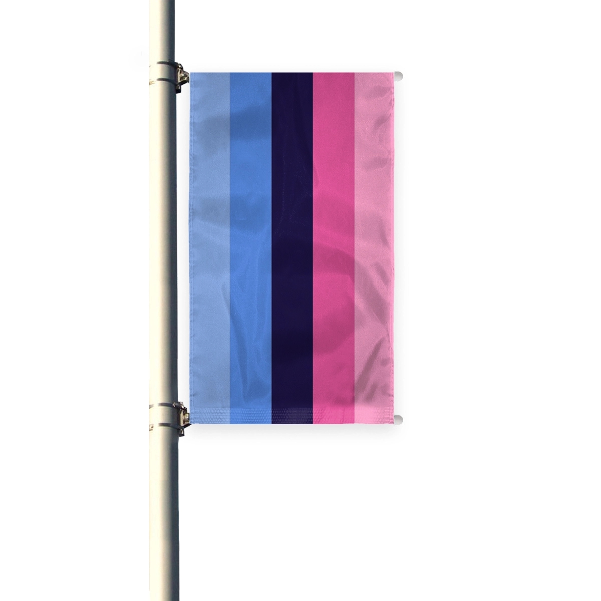 3'x8' Omnisexual Pleated Light Post Banner 1