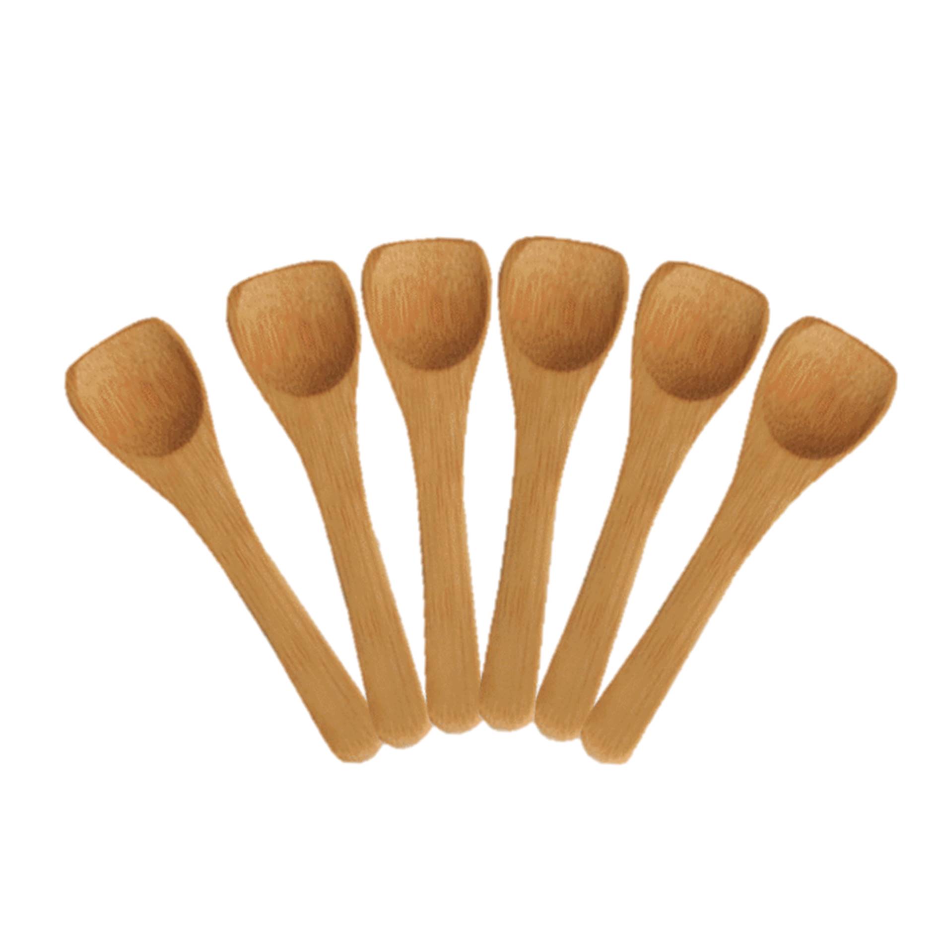 Bamboo Dessert Spoons 3