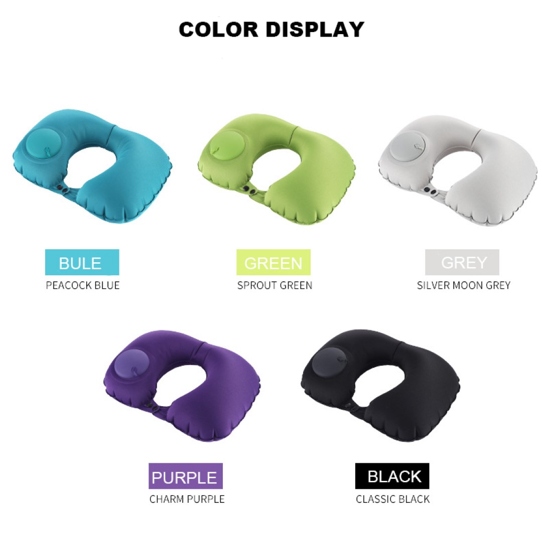 U Shape Inflatable Travel Neck Pillow 3