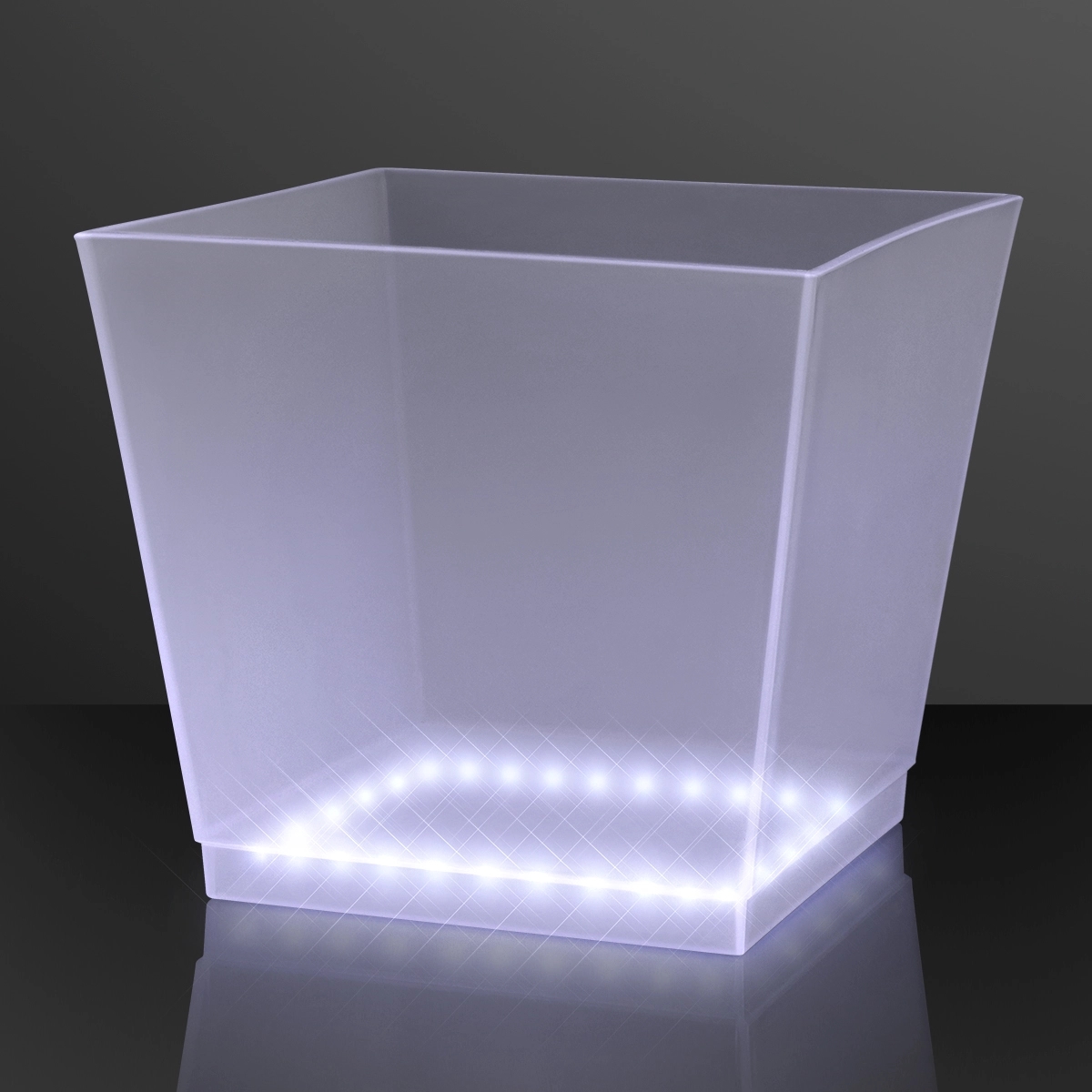 White LED Bottle Service Ice Bucket 5