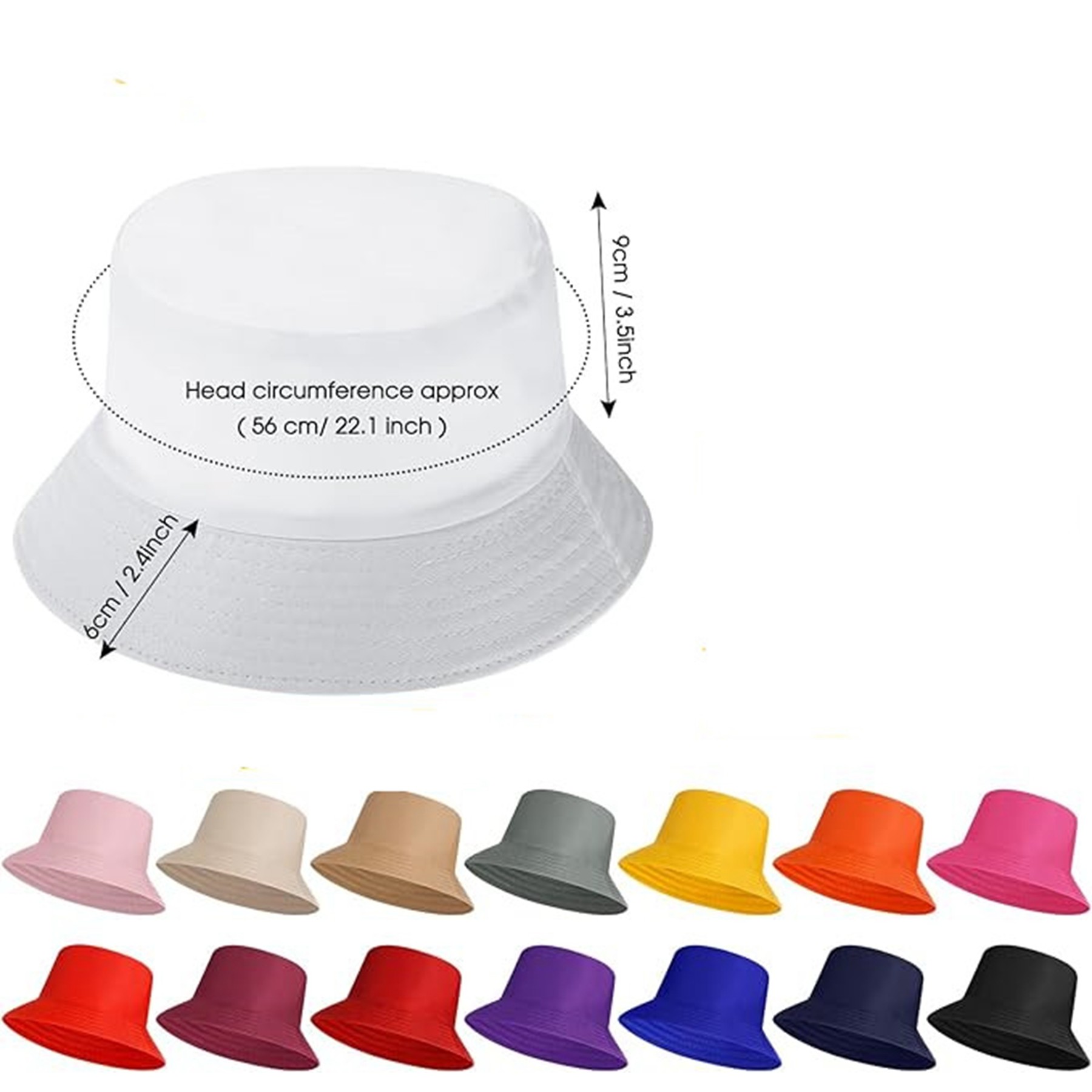 Solid Color Summer Bucket Hat 2