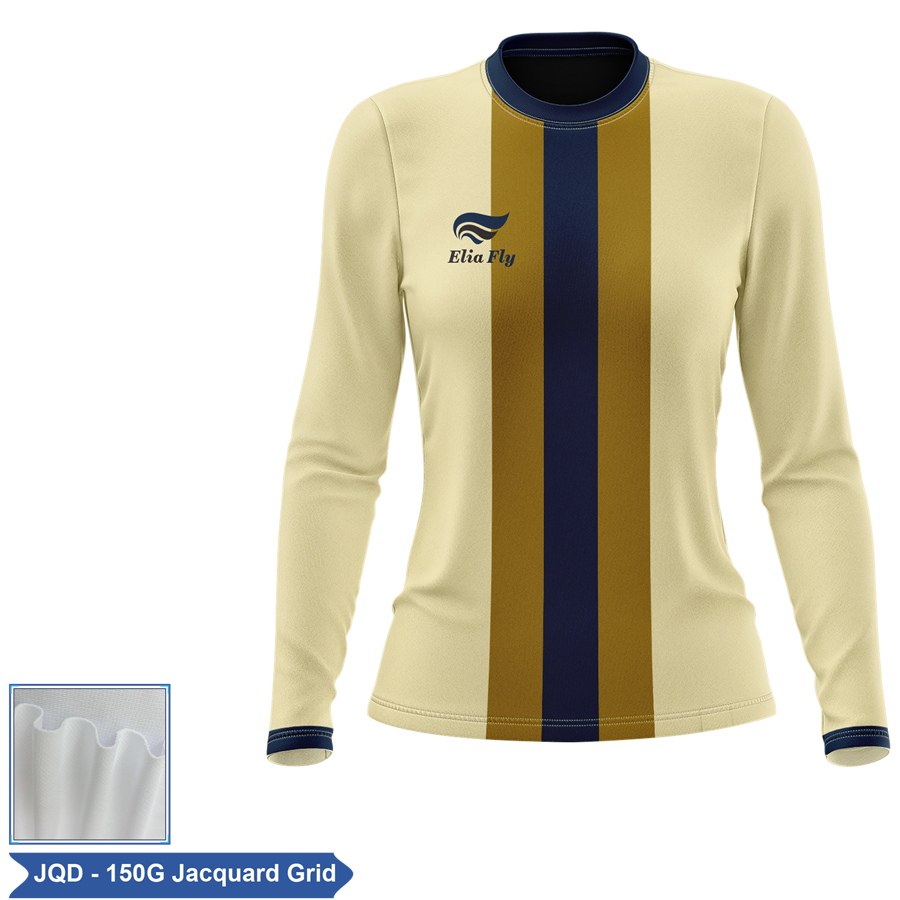Women's Sublimation 160G Jacquard Long Sleeve T-Shirt 5