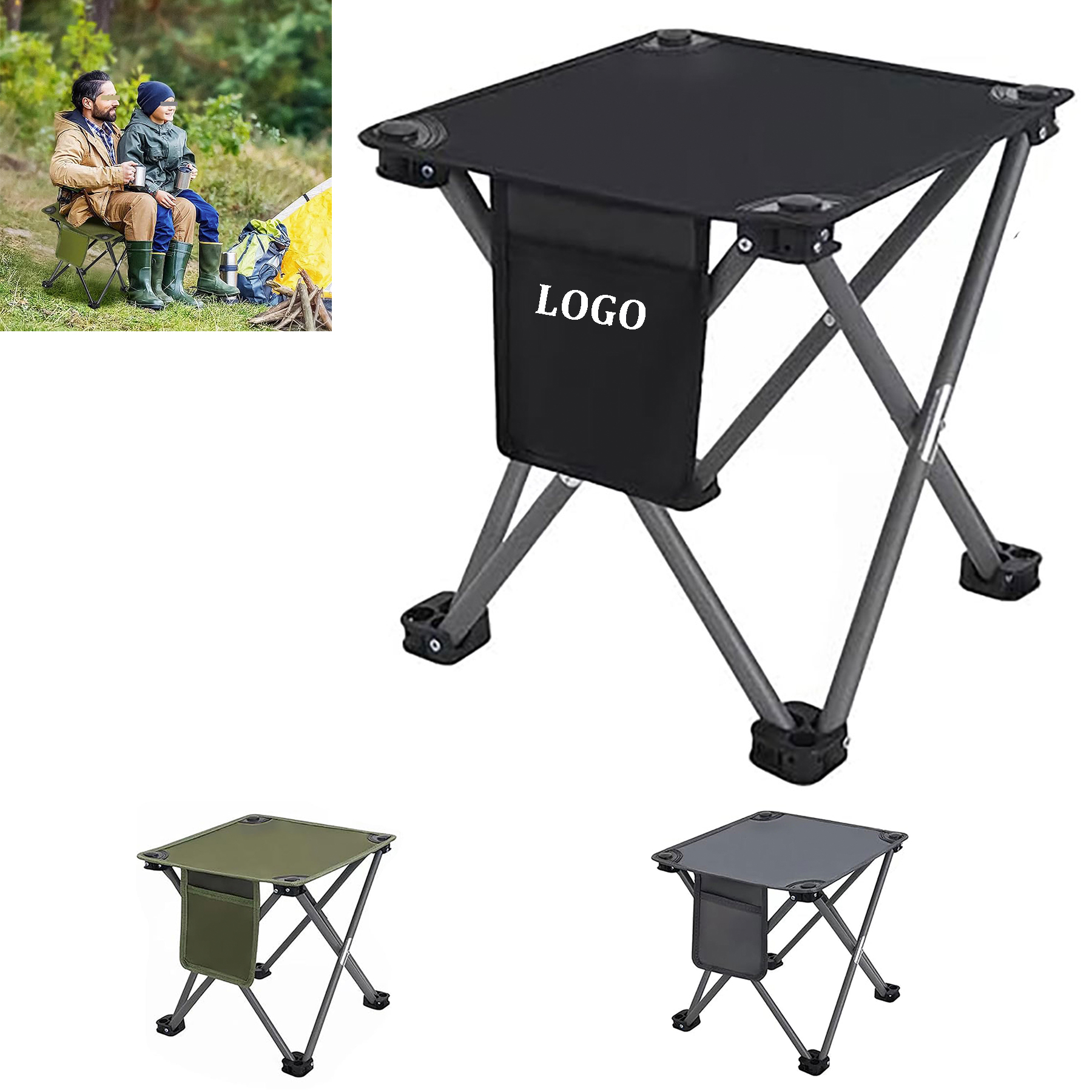 Portable Folding Compact Camping Stool 1