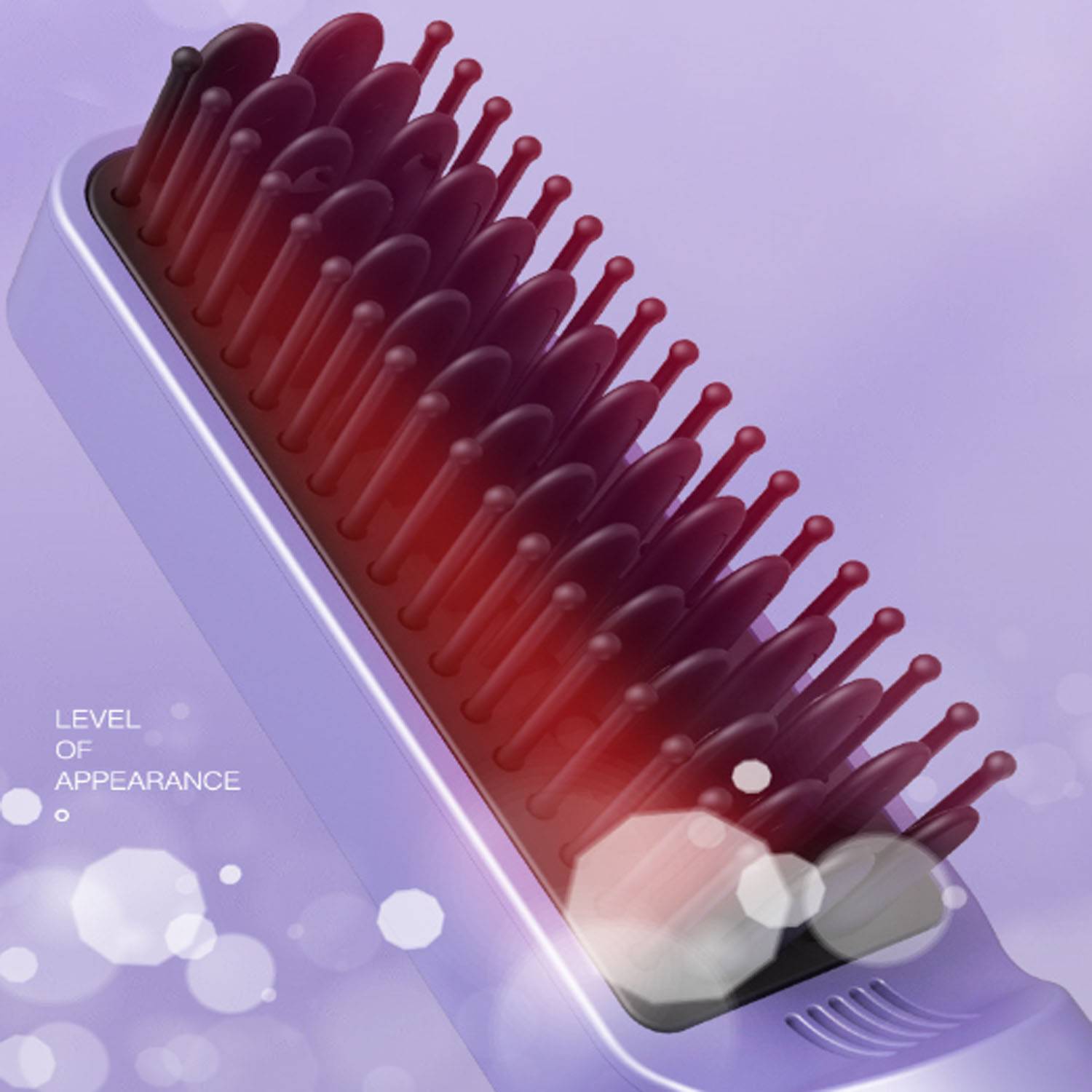 Adjustable Temperature Ionic Hair Straightening Comb 5