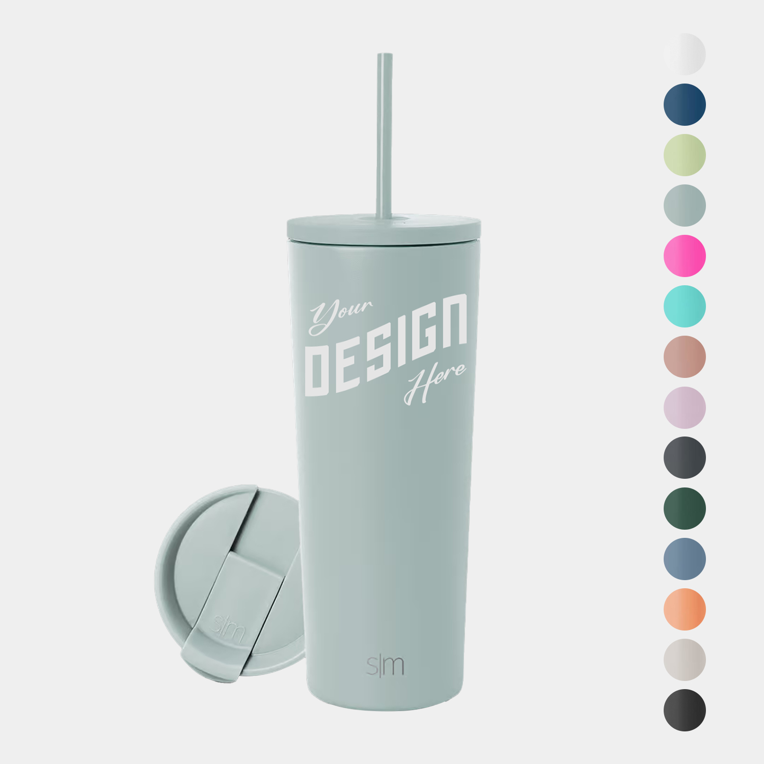 24 oz Simple Modern® Stainless Steel Double-Walled Insulated Classic Tumbler w/ Straw Lid 5
