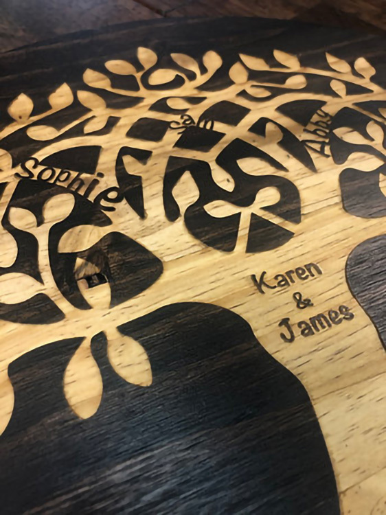 Large Family Tree Lazy Susan 6