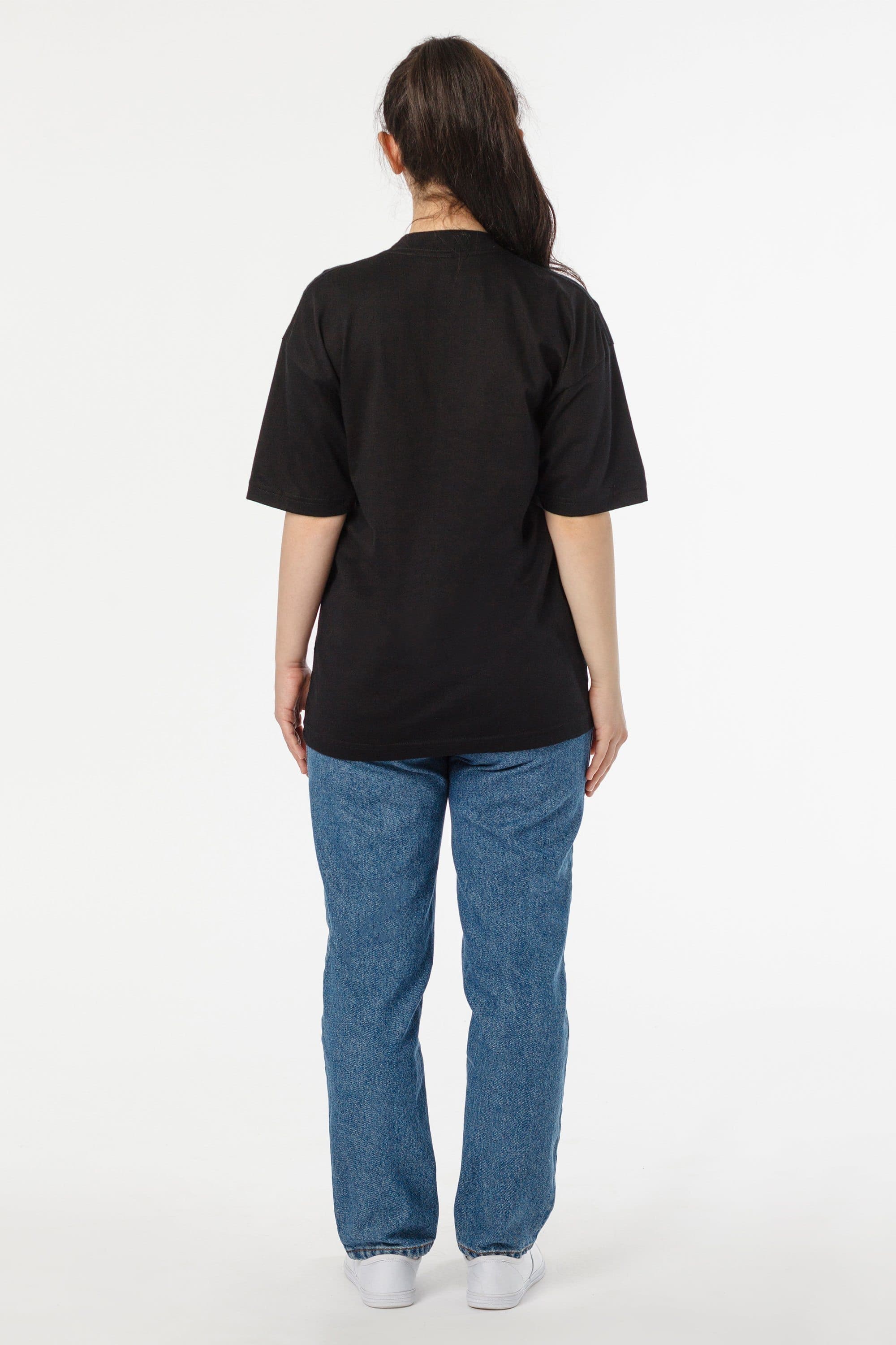 6 OZ COMBED COTTON MOCK NECK S/S T-SHIRT 6