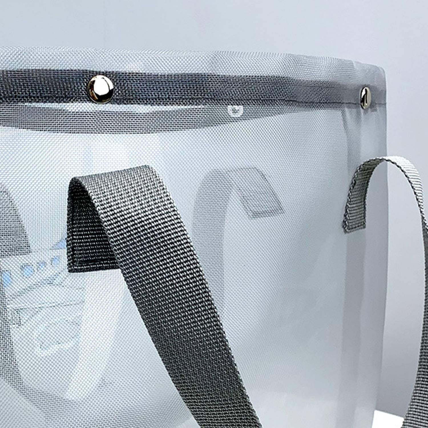 Mesh Transparent Nylon Handheld High-Capacity Beach Bag 7