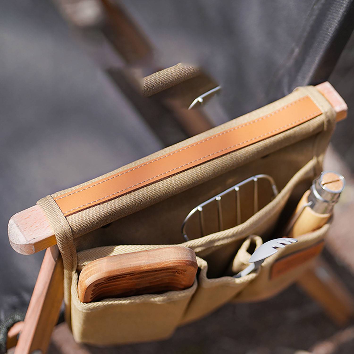 Outdoor Camping Kemite Chair Armrest Hanging Bag 3
