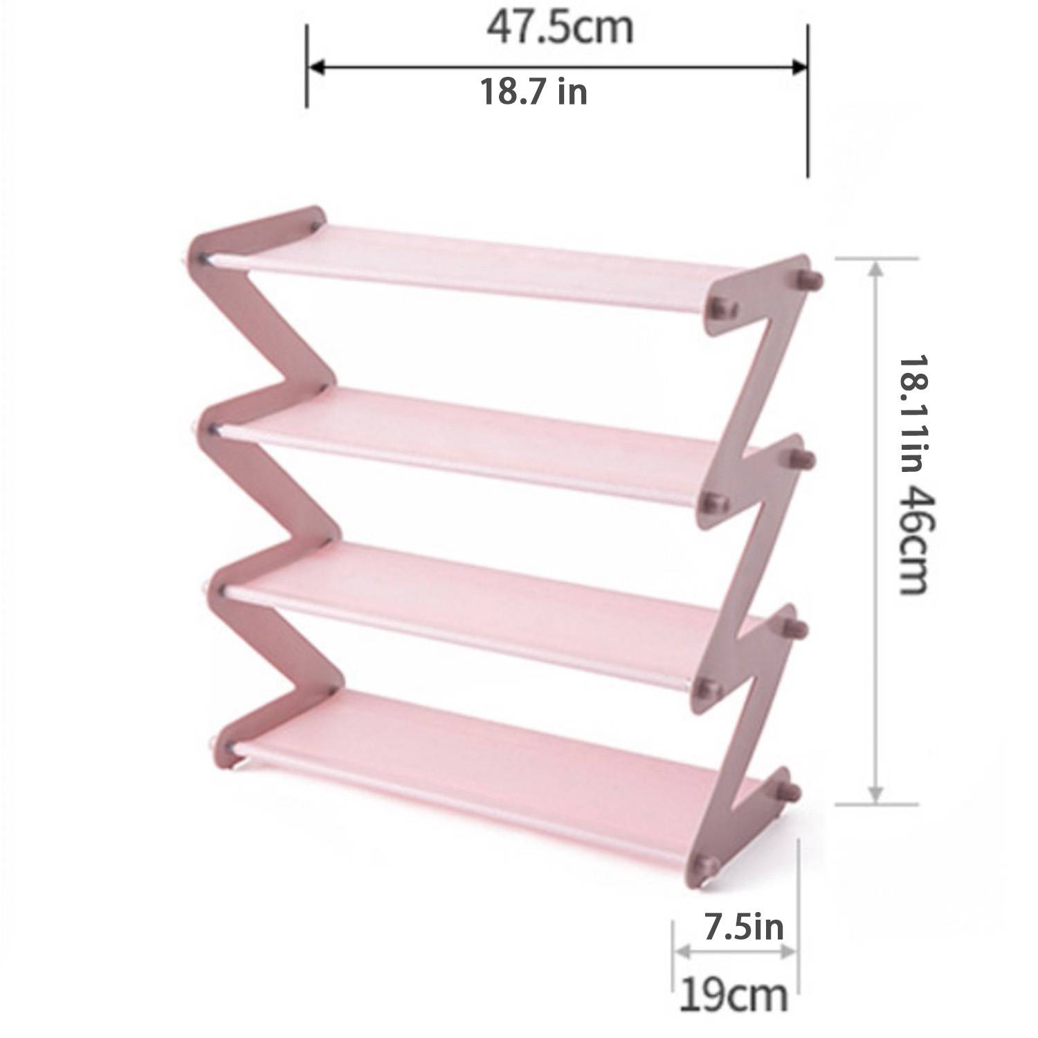 Non Woven Stainless Steel Assembly Shoe Rack 2