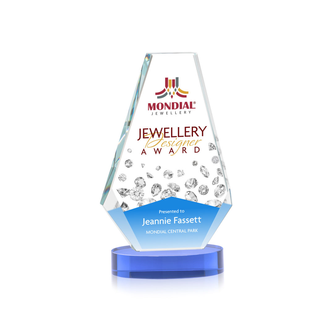 Kingsley VividPrint™ Award on Alberton Base - Sky Blue 6