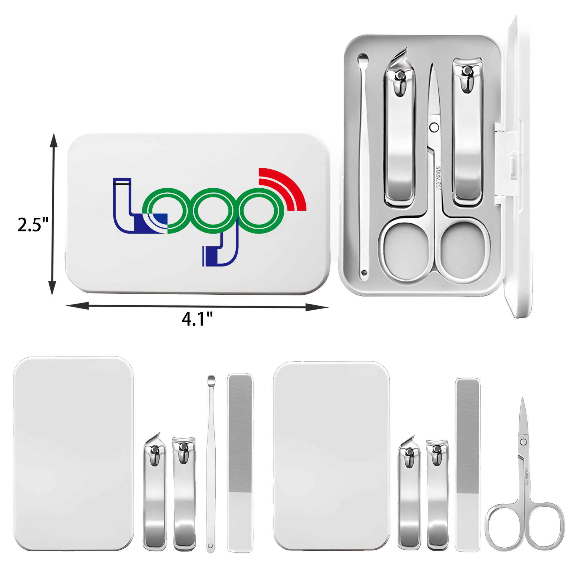 MOQ 50 Professional Stainless Steel Nail Clippers Set 2