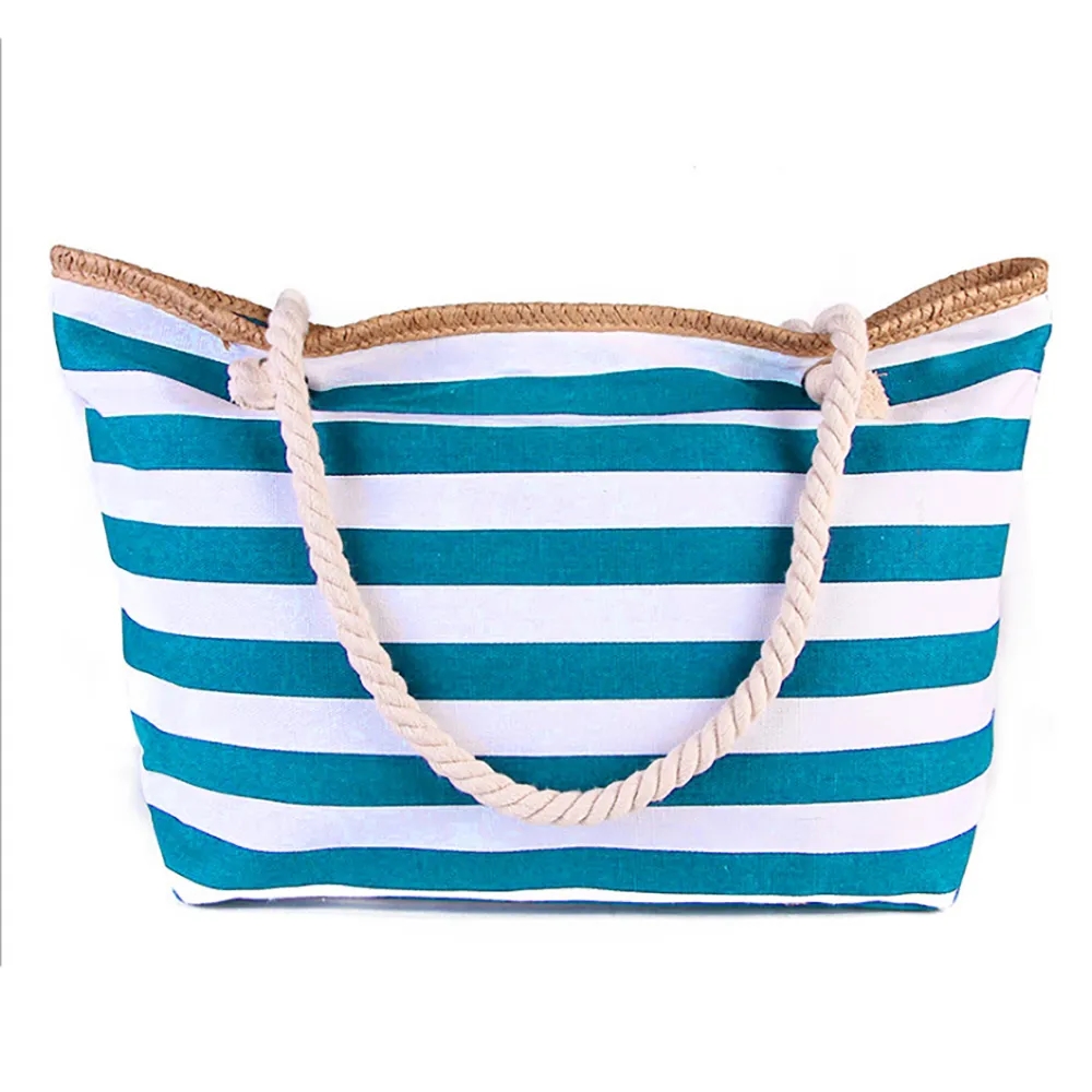 Stripe Canvas Bag, custom tote bag with logo imprint 6