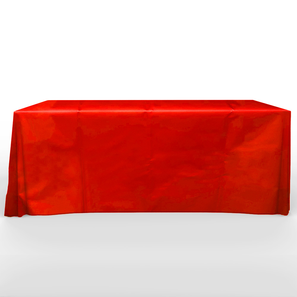 Recyclable, Non Woven 6' Flat, 4 Sided Screen Print Table Cover - Colors 6