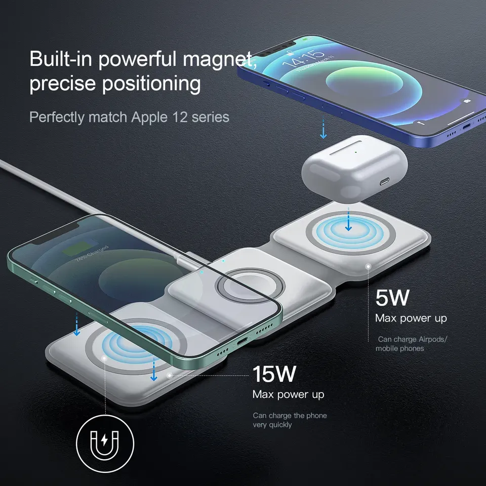 All in One  Foldable  Wireless Charging Pad 5