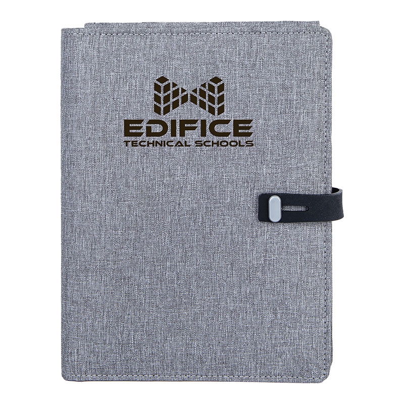 Binghamton RPET Padfolio w/ Wireless Phone Charger 12