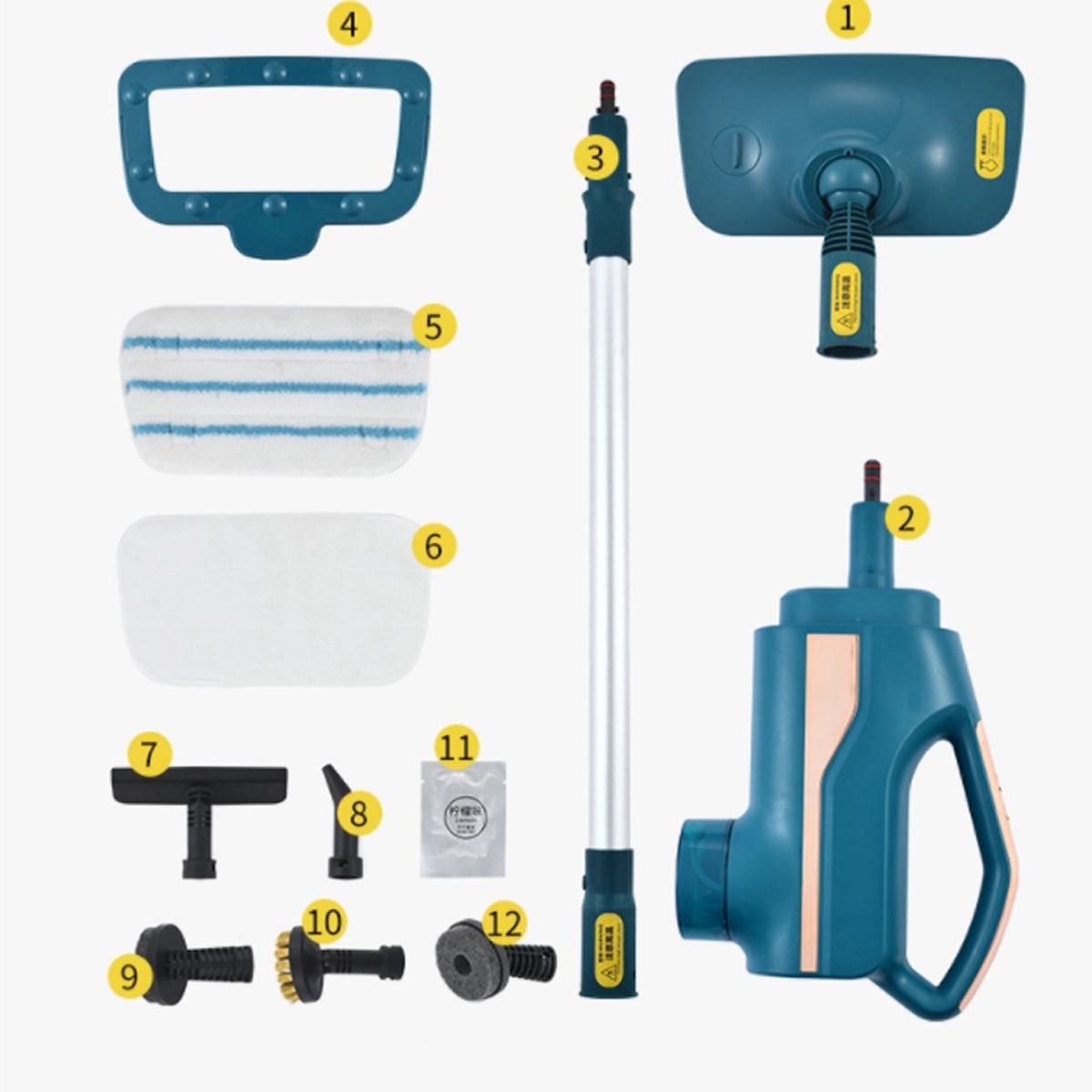 Detachable Handheld Mop Multifunctional Steam Cleaner 4
