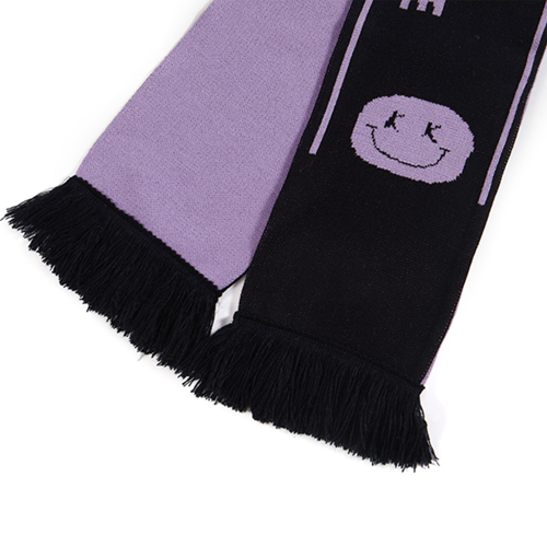 Custom Flat Knit Acrylic Scarf with Tassel - Multiple Sizes 8