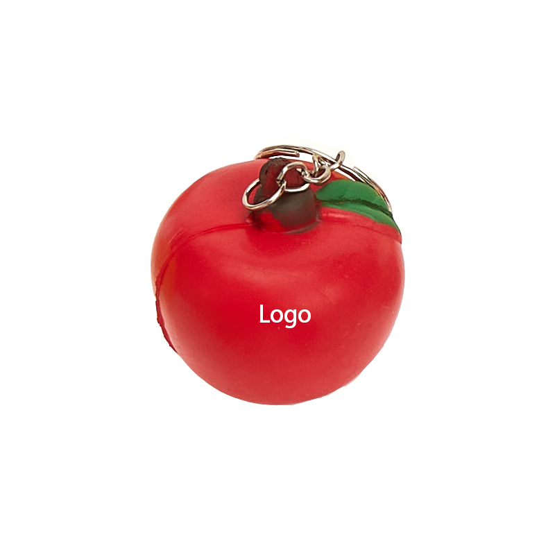 2 in 1 Apple Keychain and Stress Reliever 3