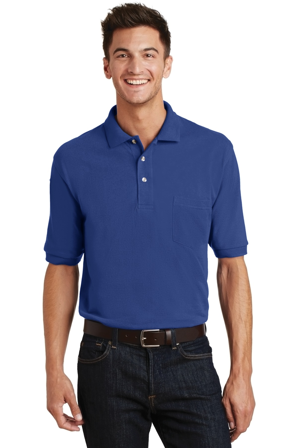 Port Authority Heavyweight Cotton Pique Polo with Pocket. K420P 58