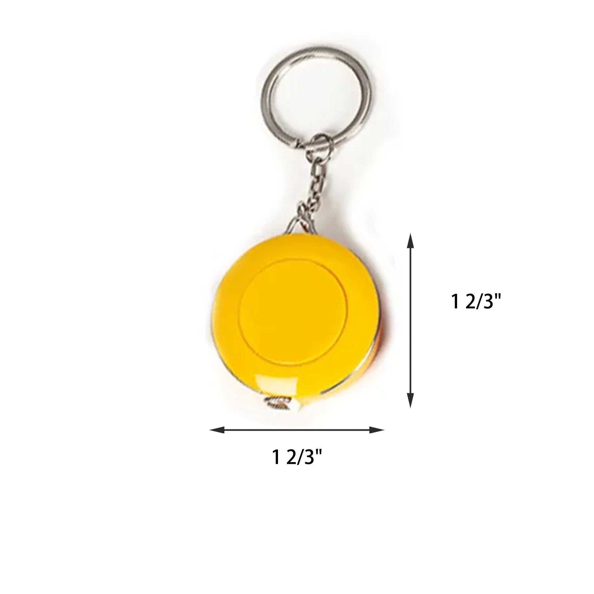 2-in-1 ABS Mini Retractable Measuring Tape Keychain 2