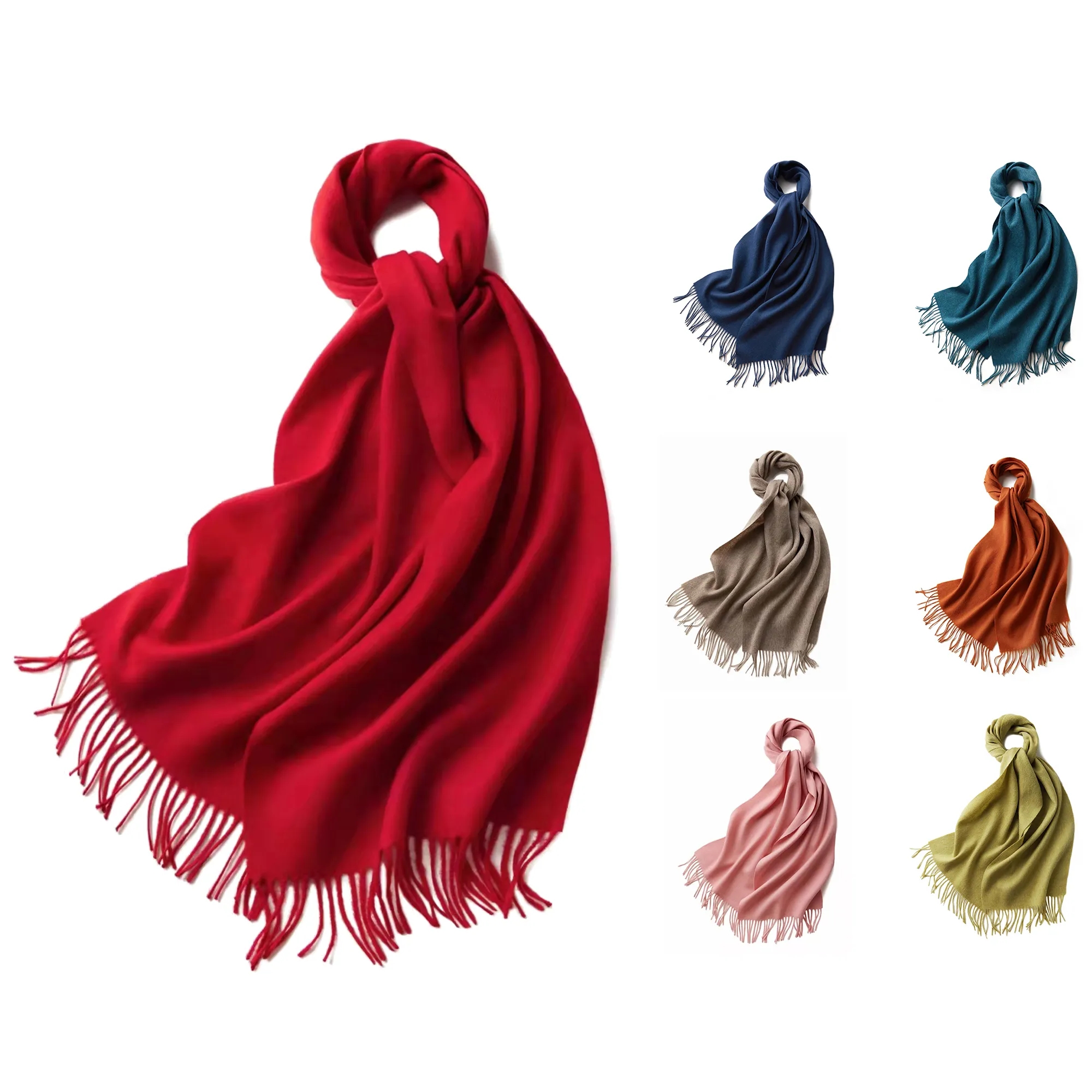 Solid Shawl Wrap Scarf 2