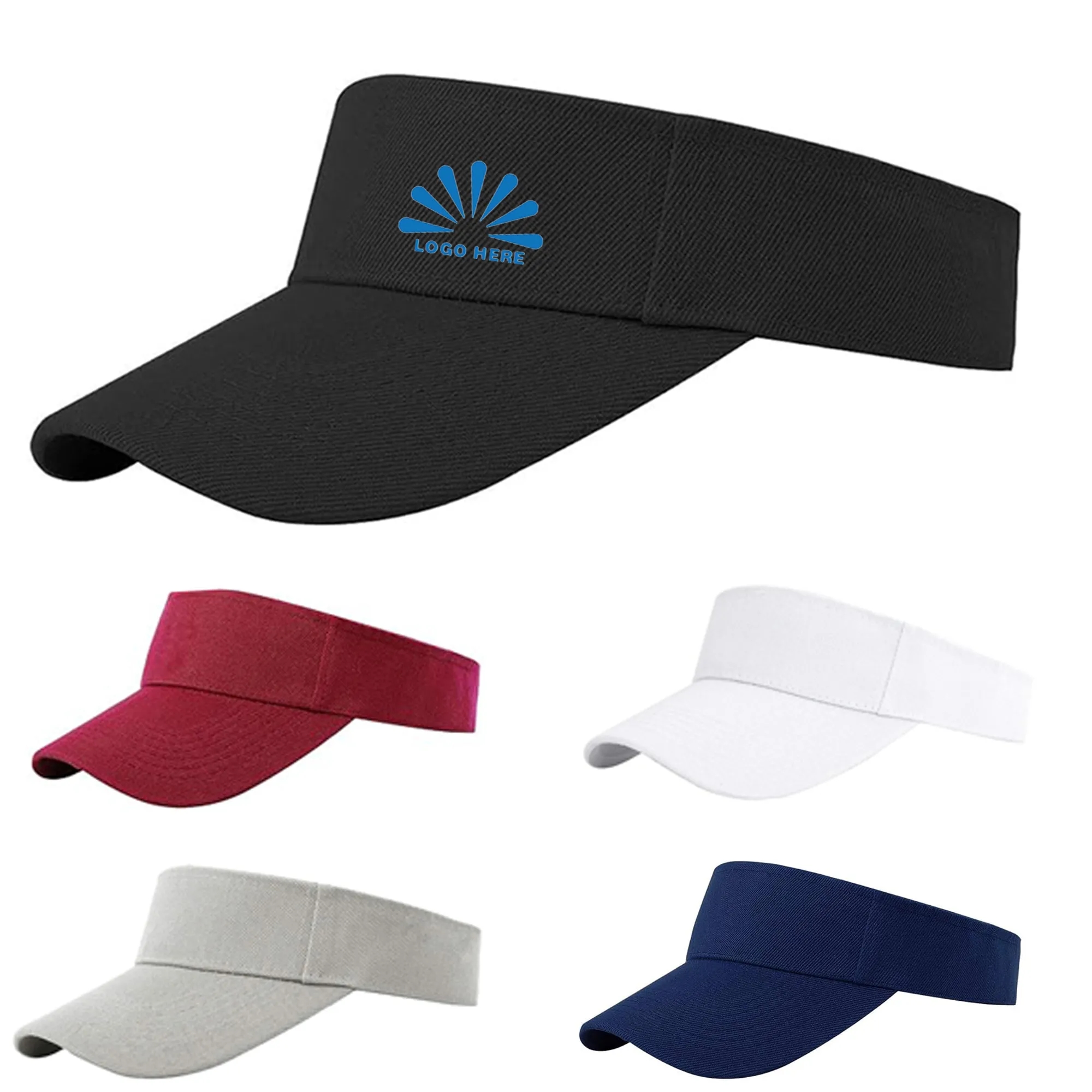 MOQ10 Cotton Adjustable Sports Visor 3
