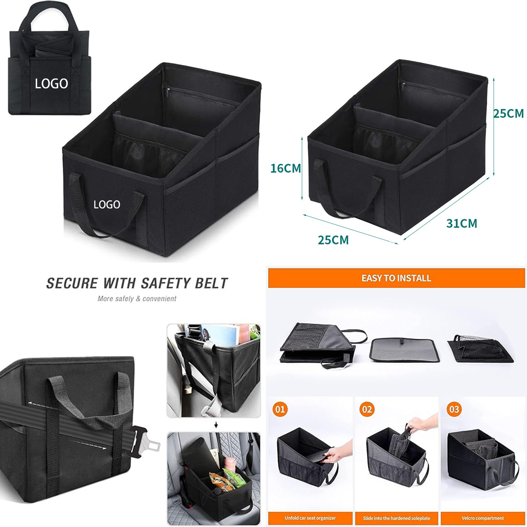 Upgraded Purse Holder Seat Car Organizer 2