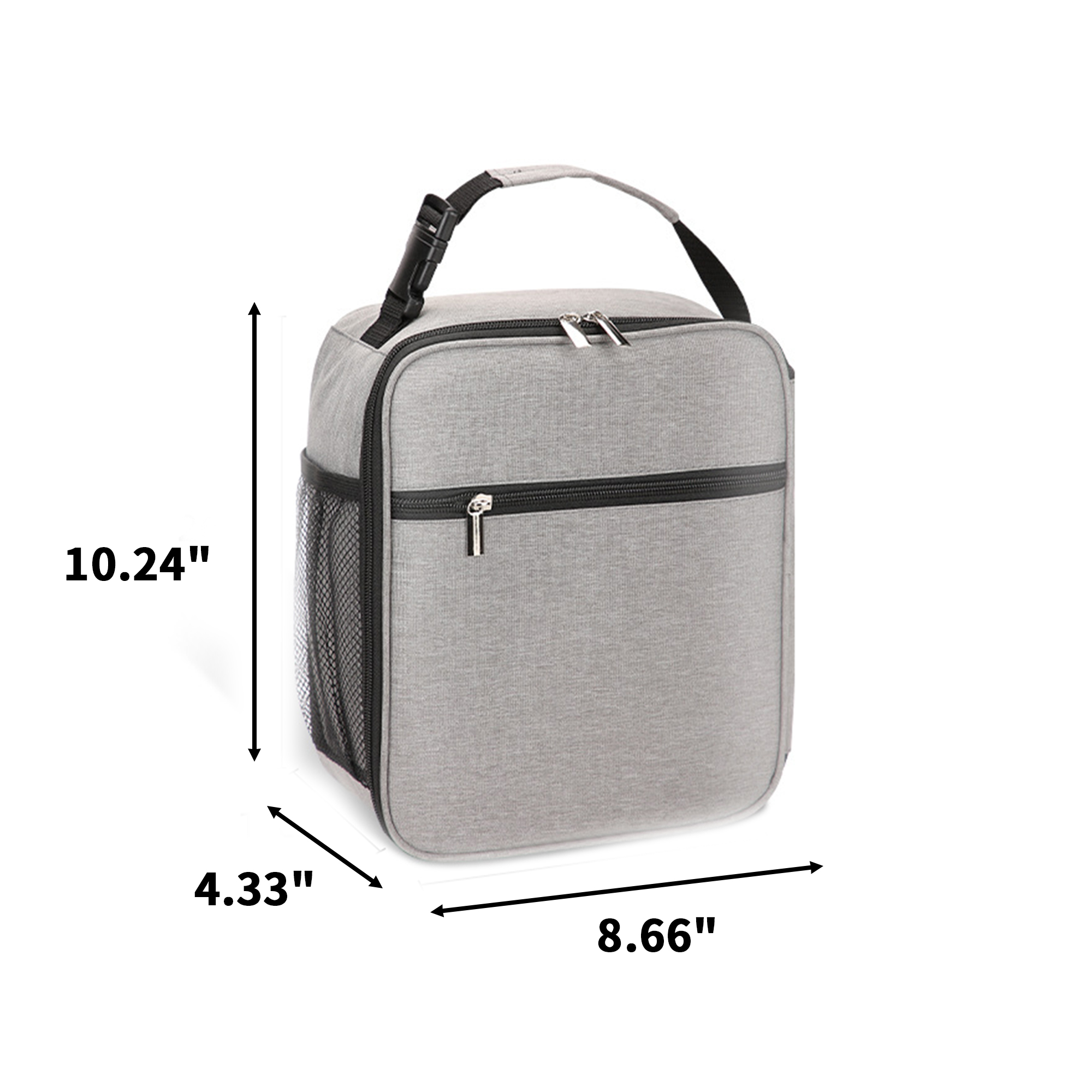 Oxford Cloth Insulated Lunch Cooler Tote 8