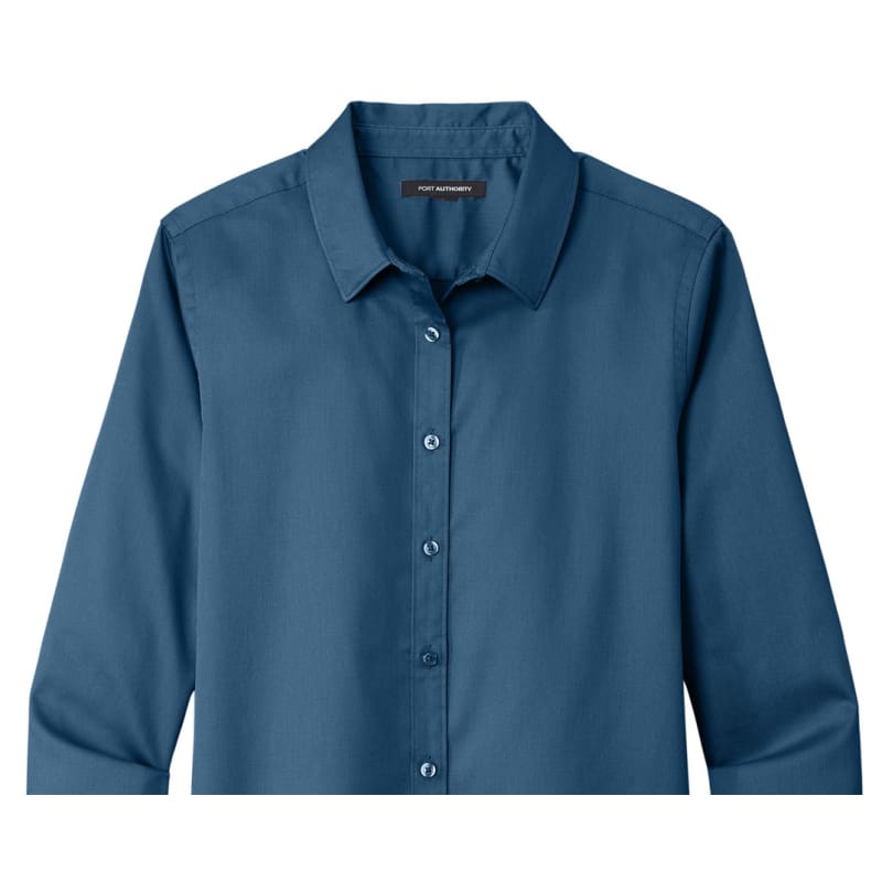 Port Authority Ladies Long Sleeve SuperPro React Twill Shirt. 9