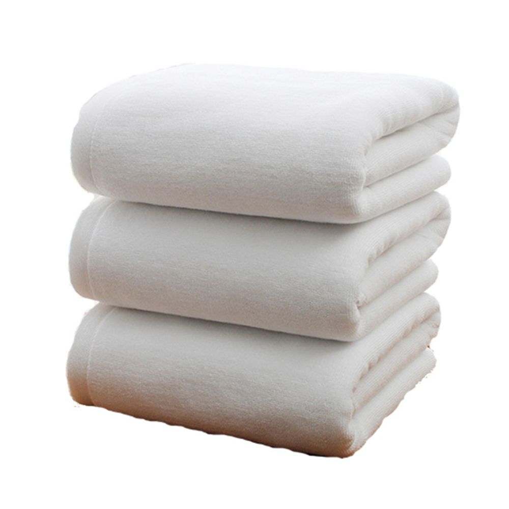 Extra Thick White Cotton Bath Towels Beach Towels 2