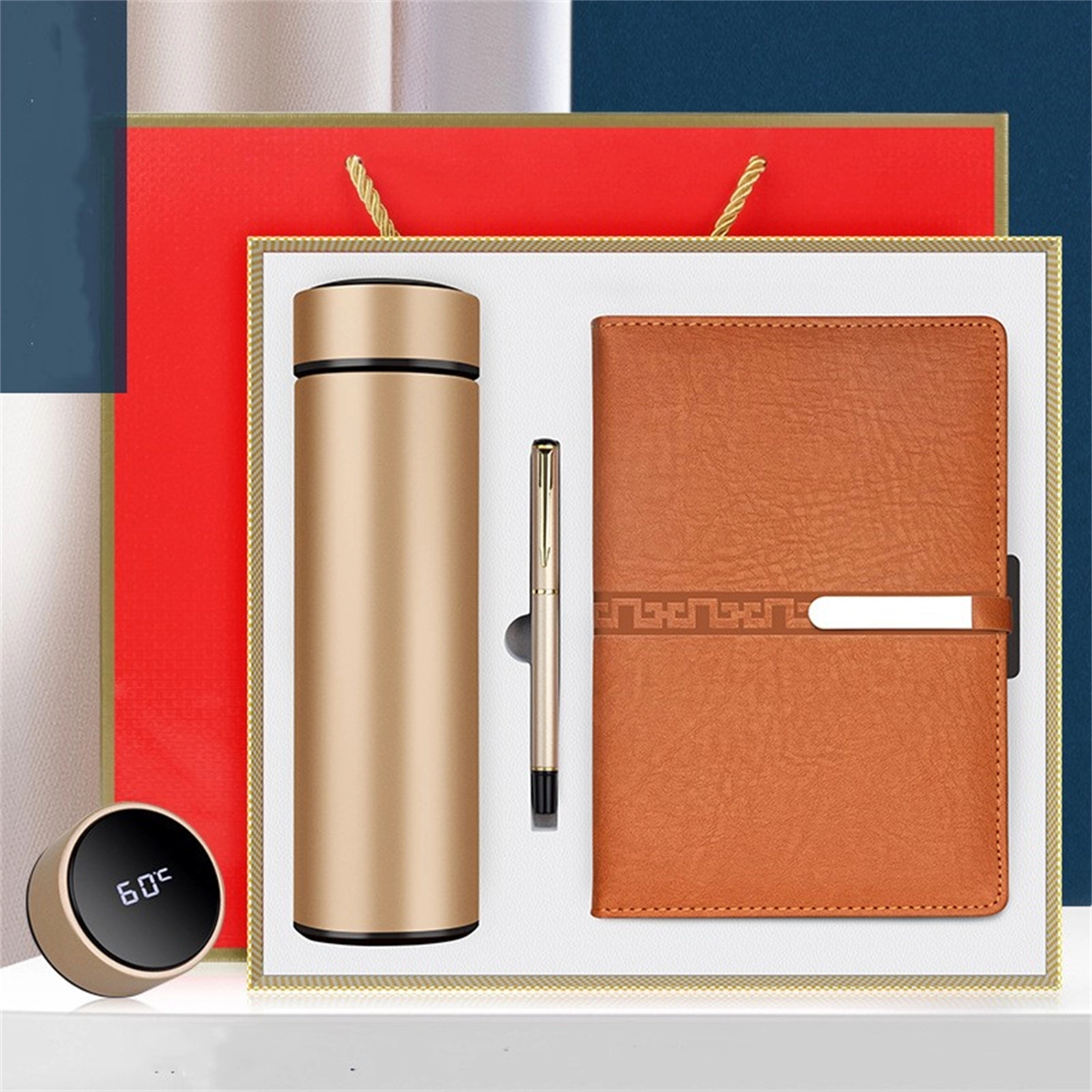 Gifts Set/Pu Leather Notebook/Vacuum Cup/Sign Pen 3