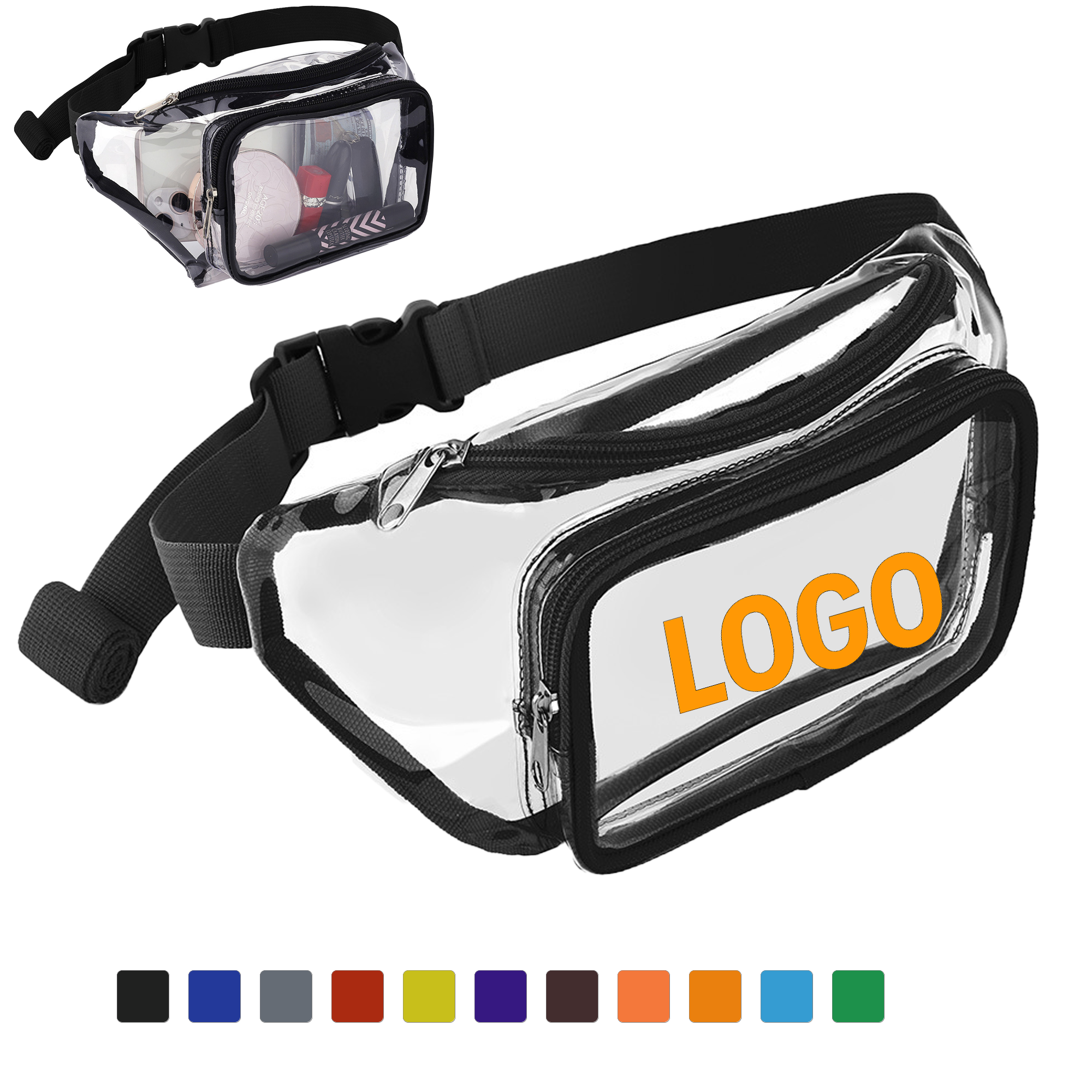 Clear Stadium Approved PVC Waist Bag 2