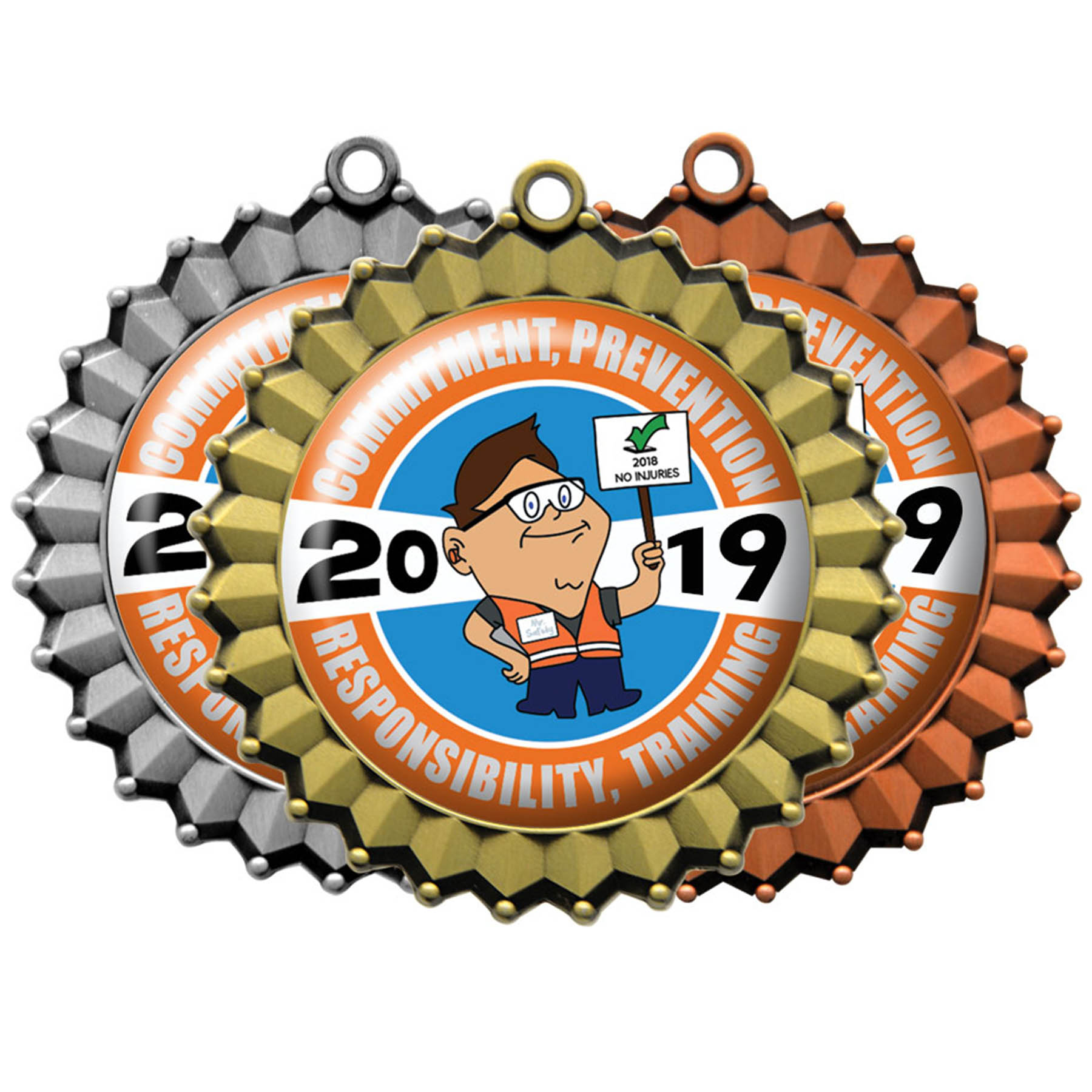 Digistock Medals: Crimped Border with 2" DIA Insert 1