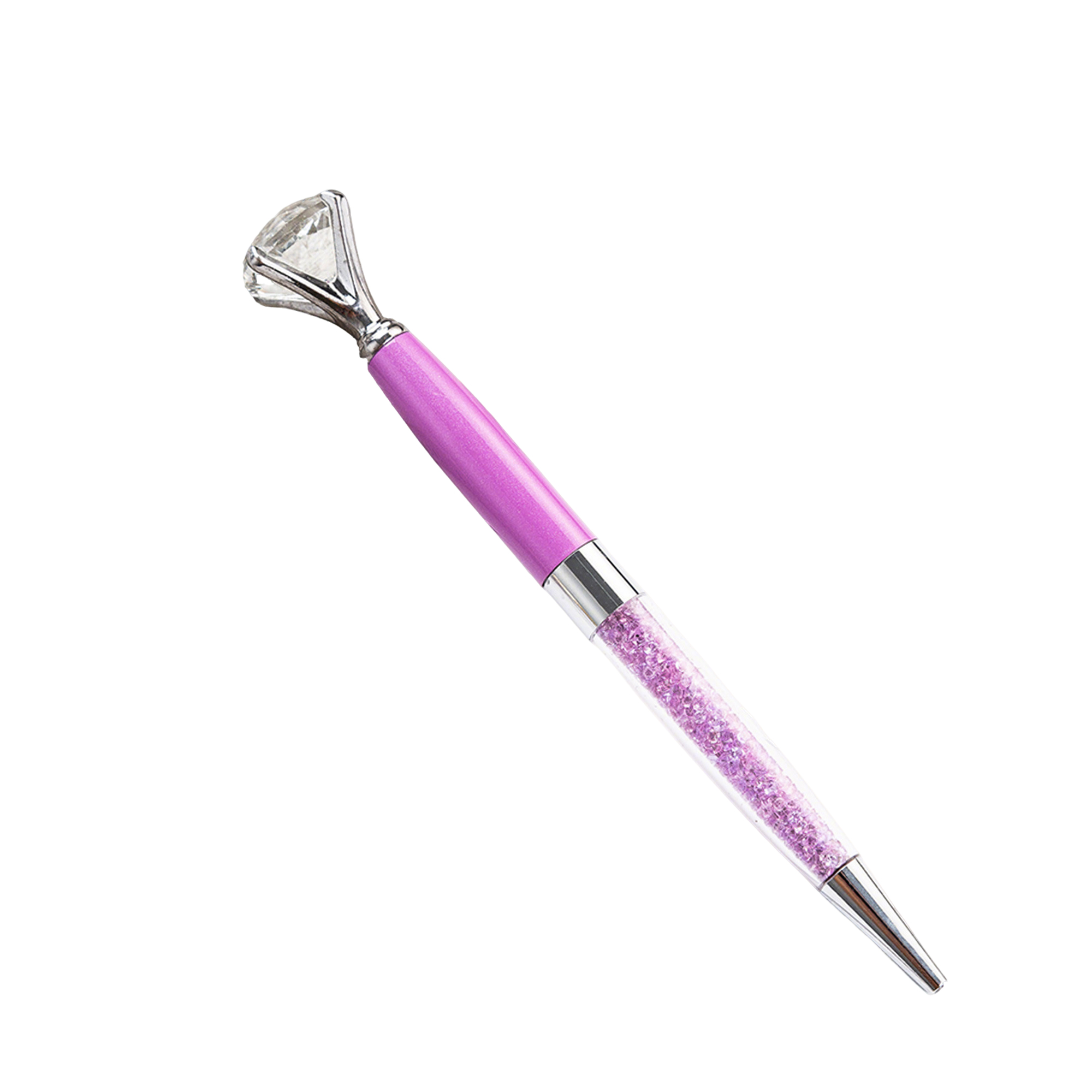 Crystal Crown Ballpoint Pen Twist Action Metal Barrel 5