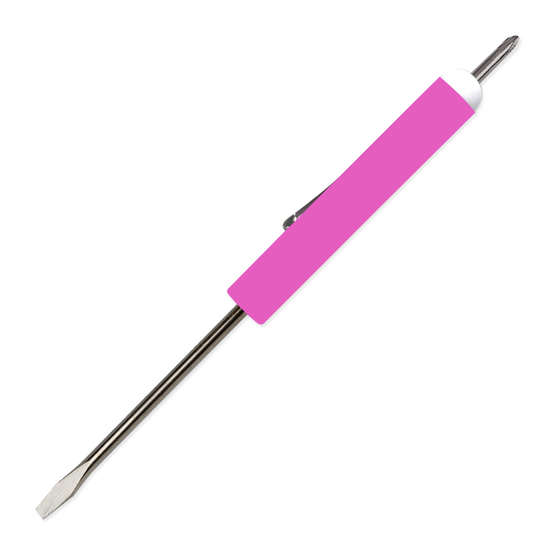 Pocket Screwdriver 1/8" Flat Tip Blade + #0 Phillips Top 40